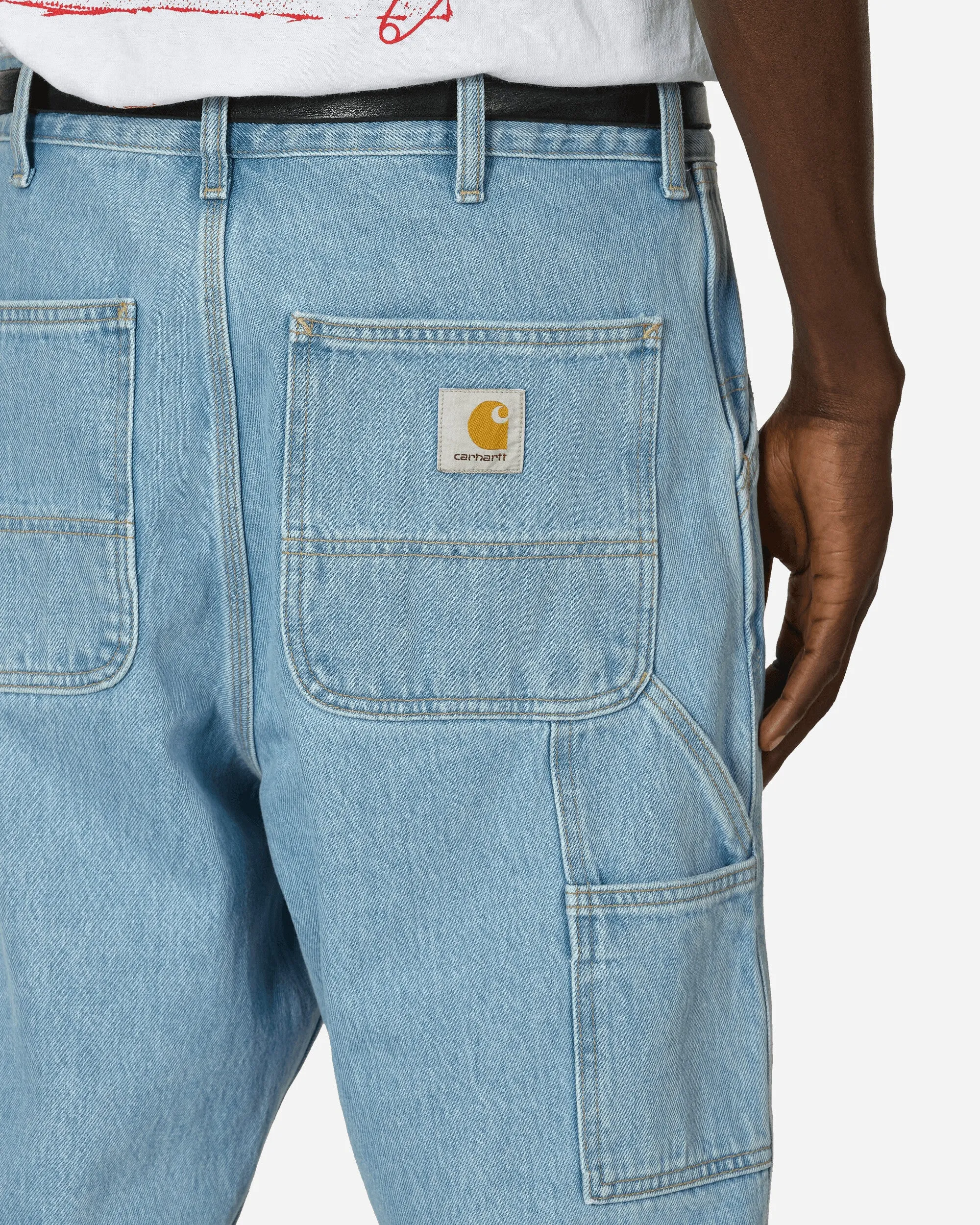 Distinctive Comfort Tower Single Knee Pants Blue (Heavy Stone Bleached)