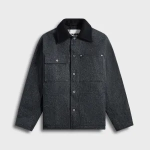 Jil Sander Caban 21 - Indigo Cufflink Soft Sheen