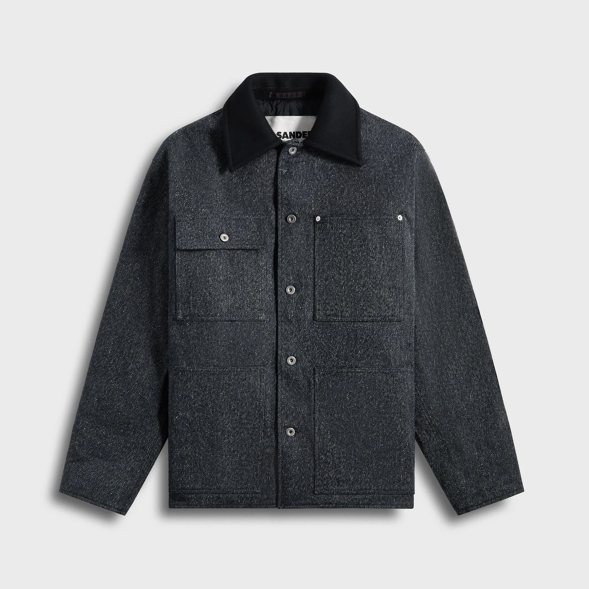 Jil Sander Caban 21 - Indigo Cufflink Soft Sheen
