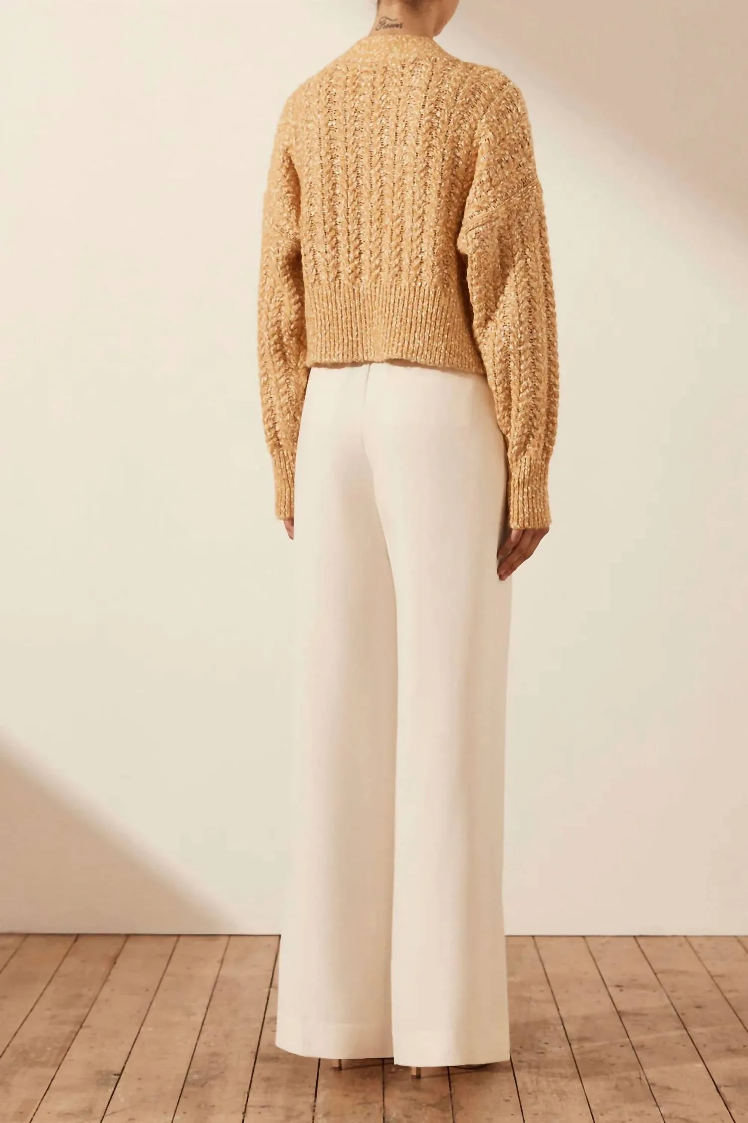 Cardigan Siqueira en Taffy / Crème