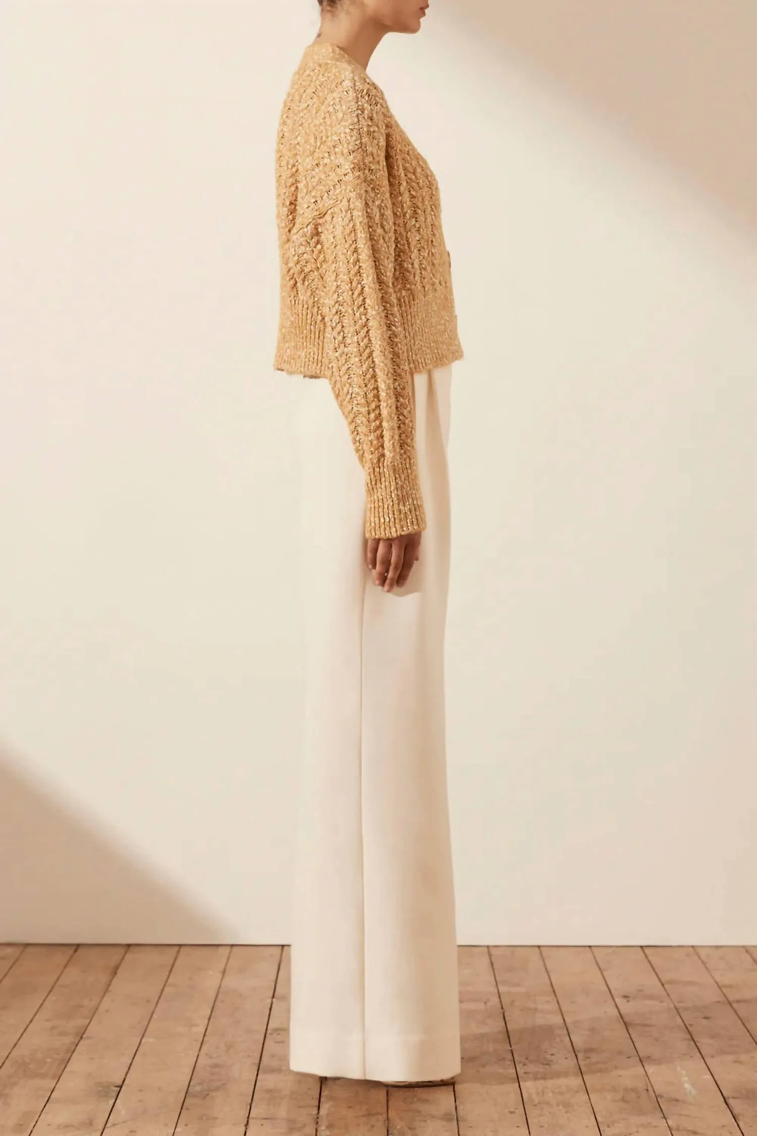 Cardigan Siqueira en Taffy / Crème