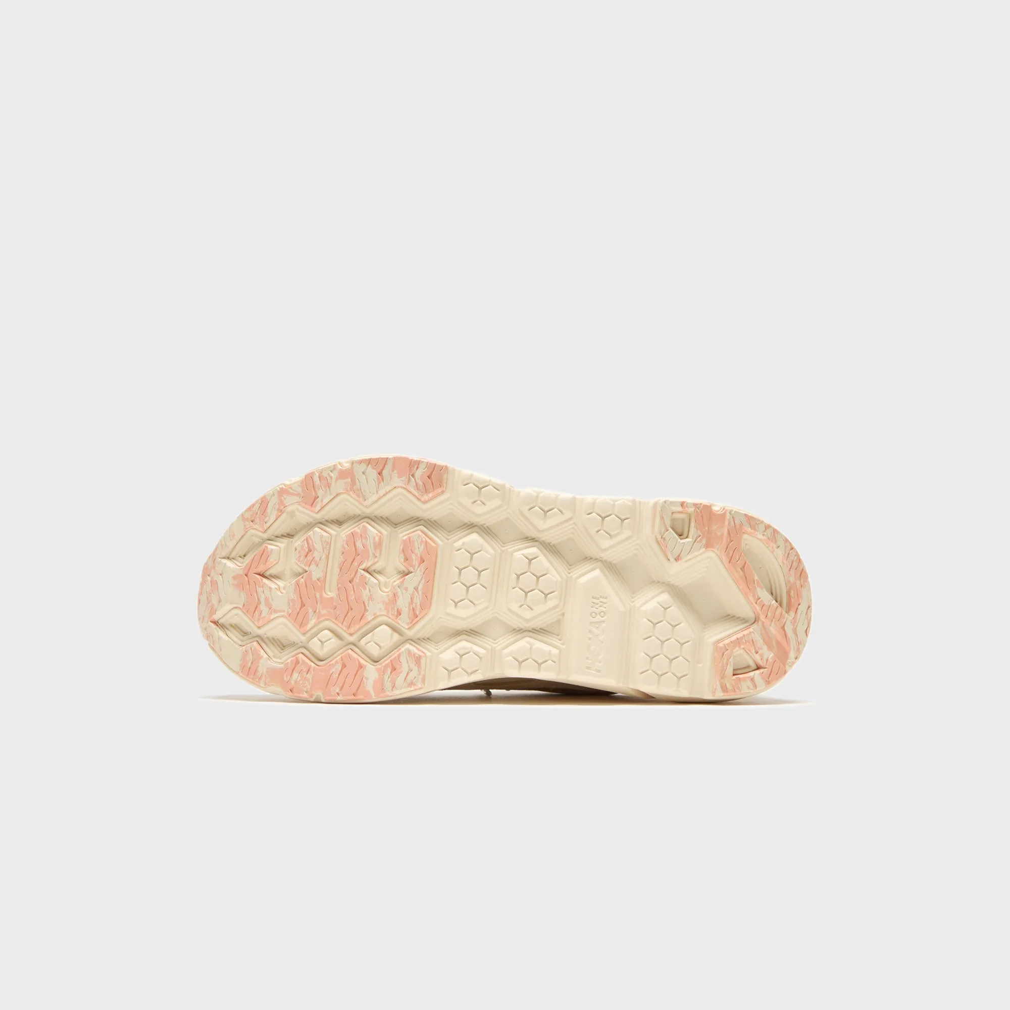 Hoka Vibrant Bloom Clifton L - Vanilla / Dry Clay Strappy Look Smooth Strapping