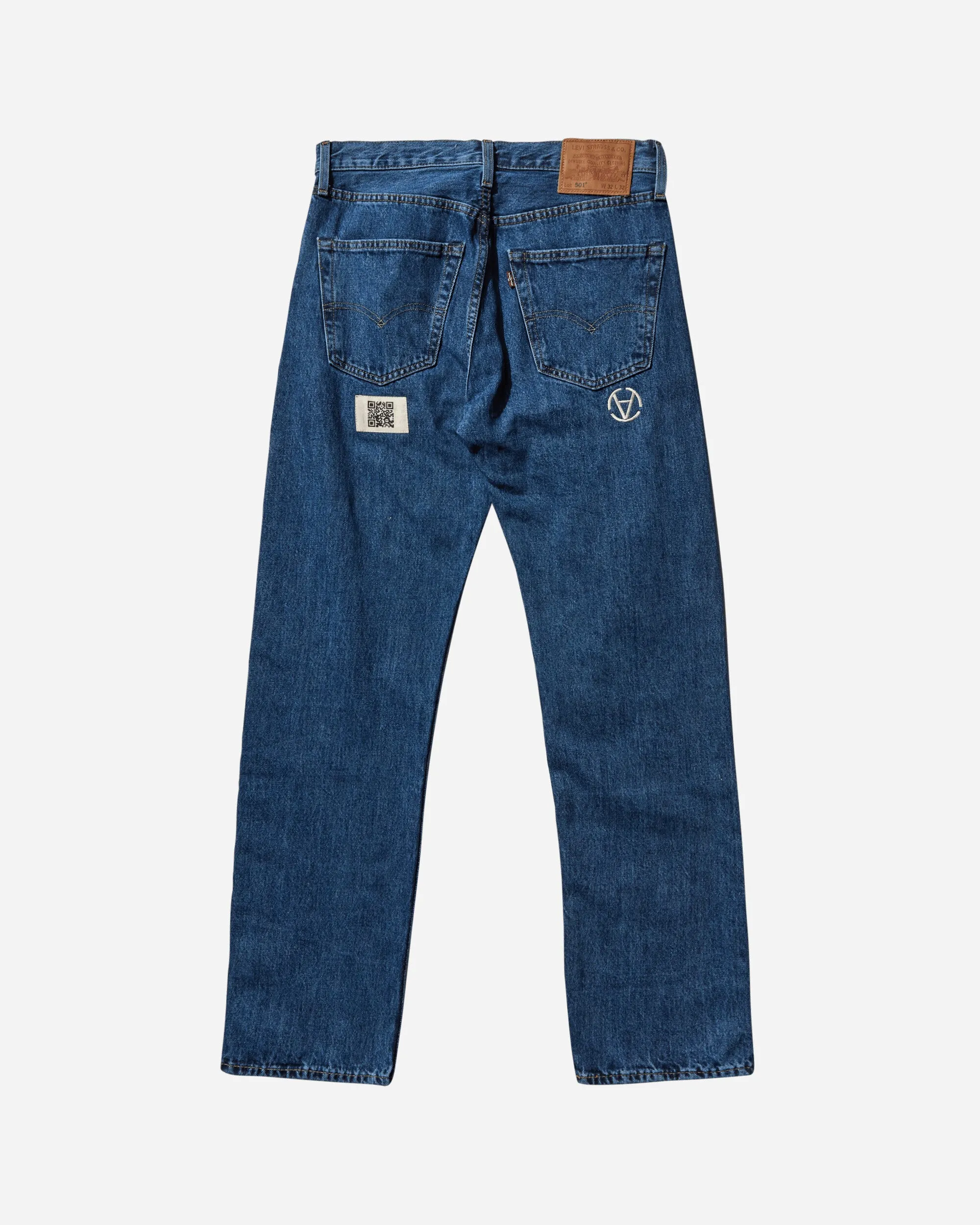 Slam Jam 501 150Th Anniversary Jeans Blue Stone Washed Stylishly Designed