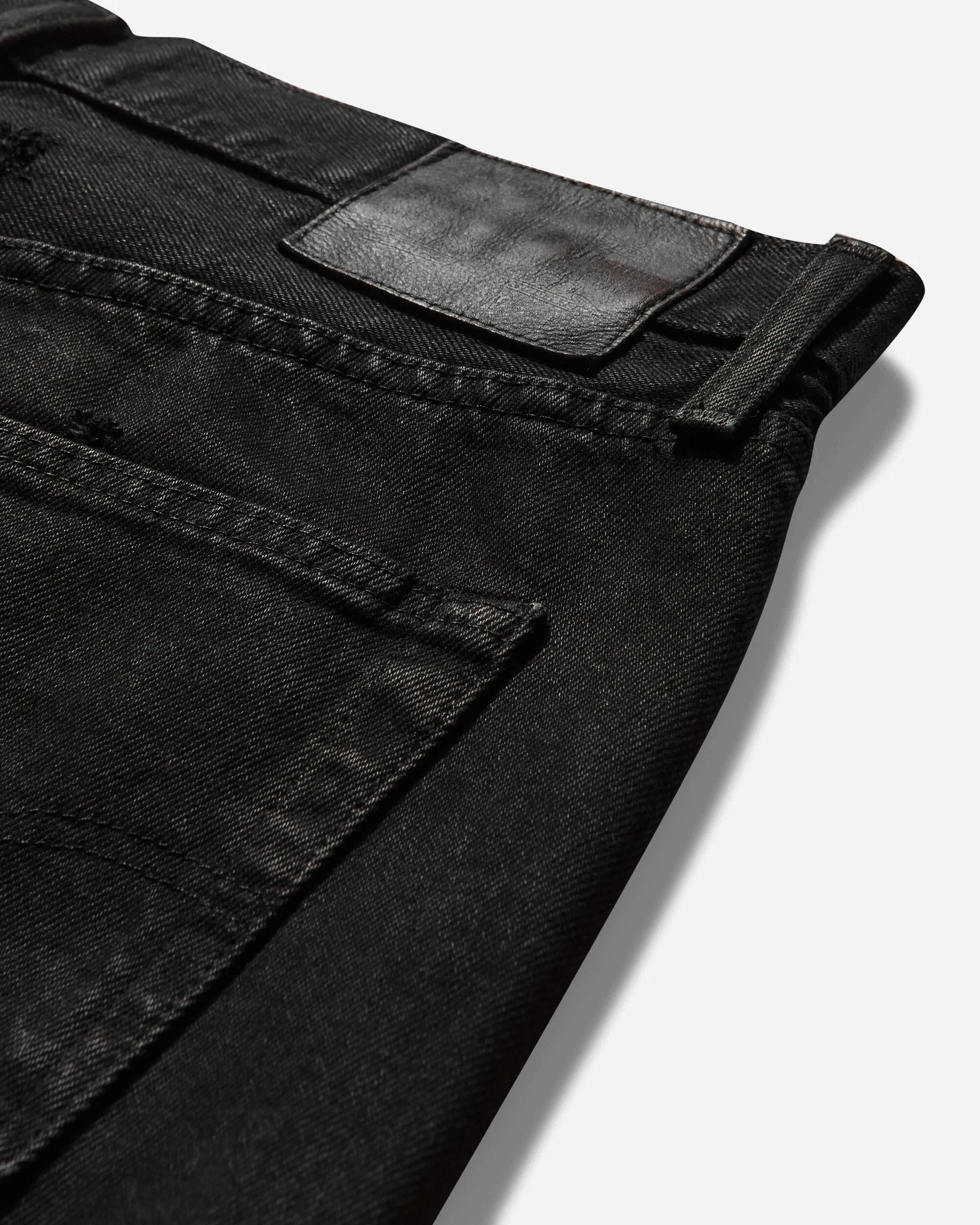 Slam Jam 501 Custom Jeans Black Jeans Fleece Lining