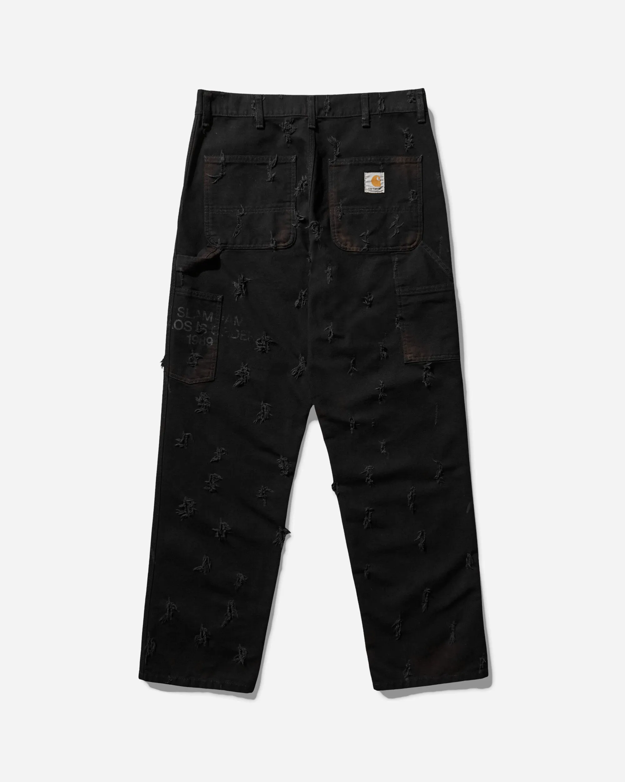 Long - Lasting Battery Slam Jam Single Knee Pants Black