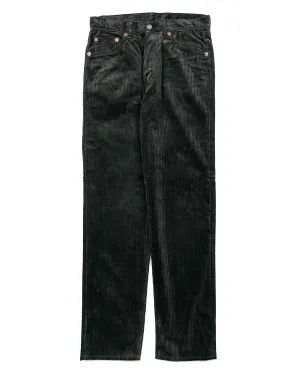 Comfortable Cuff Opening The Real Mccoy'S Mp22107 Corduroy Trousers Lot.906 Charcoal