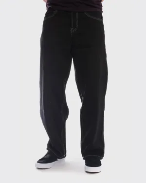 Dc Baggy Worker Denim - Black Ankle Support Mock Neck Design