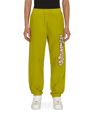 Comfortable Bright Slime Reverse Fleece Sweatpants Red