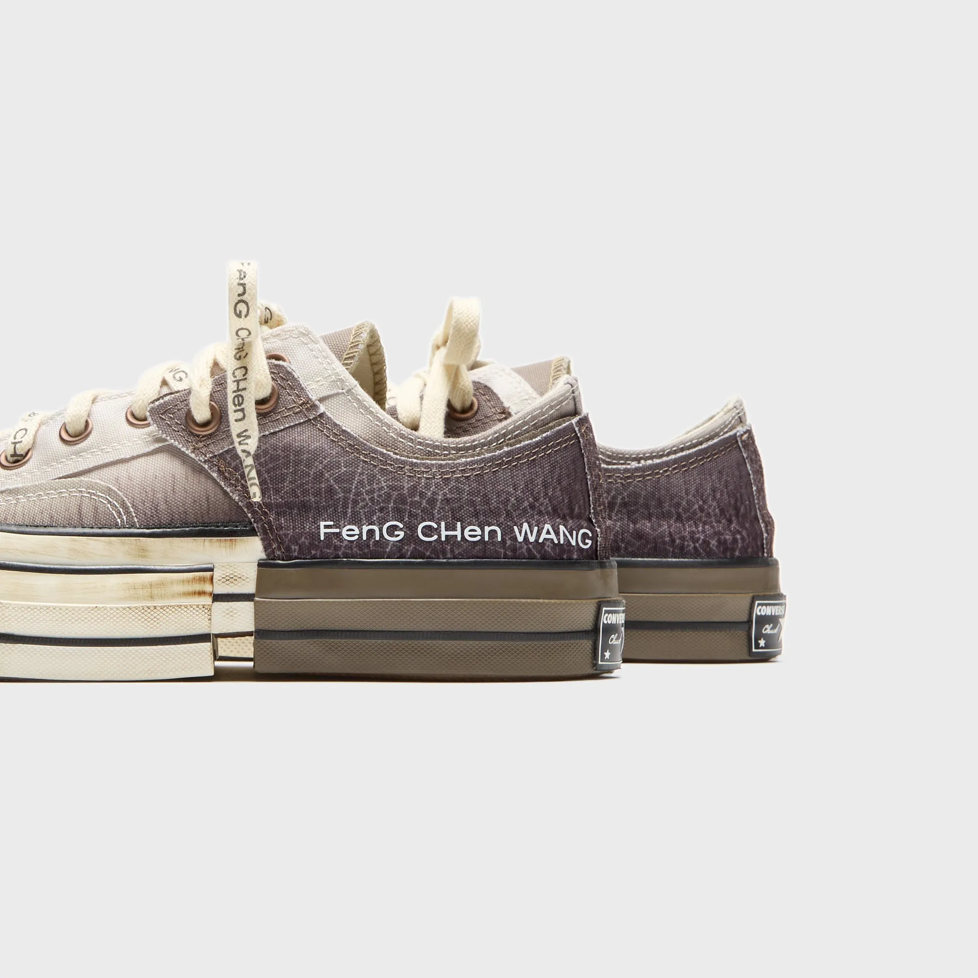 Rivet Adjustable Converse X Feng Chen Wang Chuck 70 2-In-1 - Ox Brown / Egret / Black