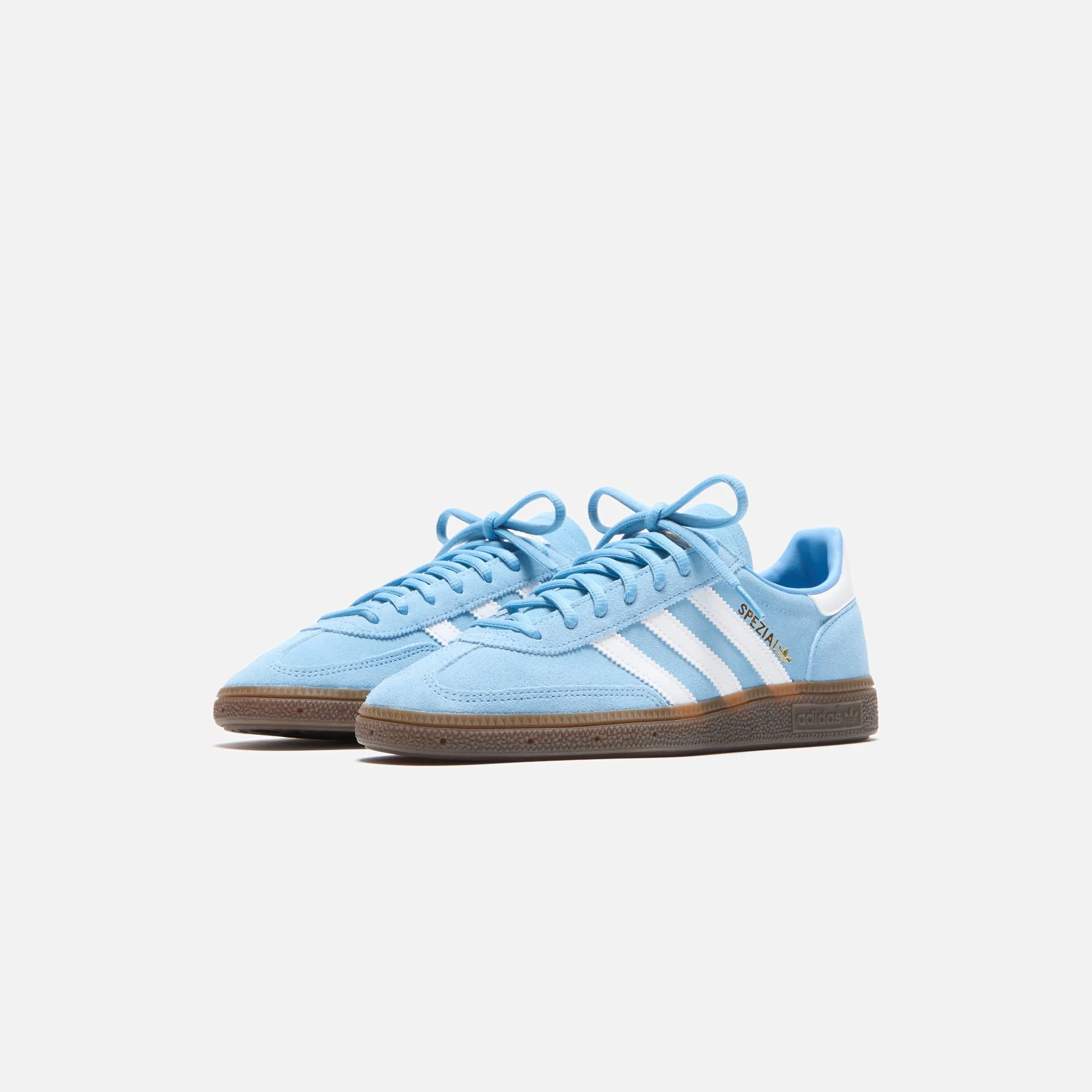 Adidas Handball Spezial - Light Blue / White / Gum Comfortable Wedding Shoes Comfortable Dimension
