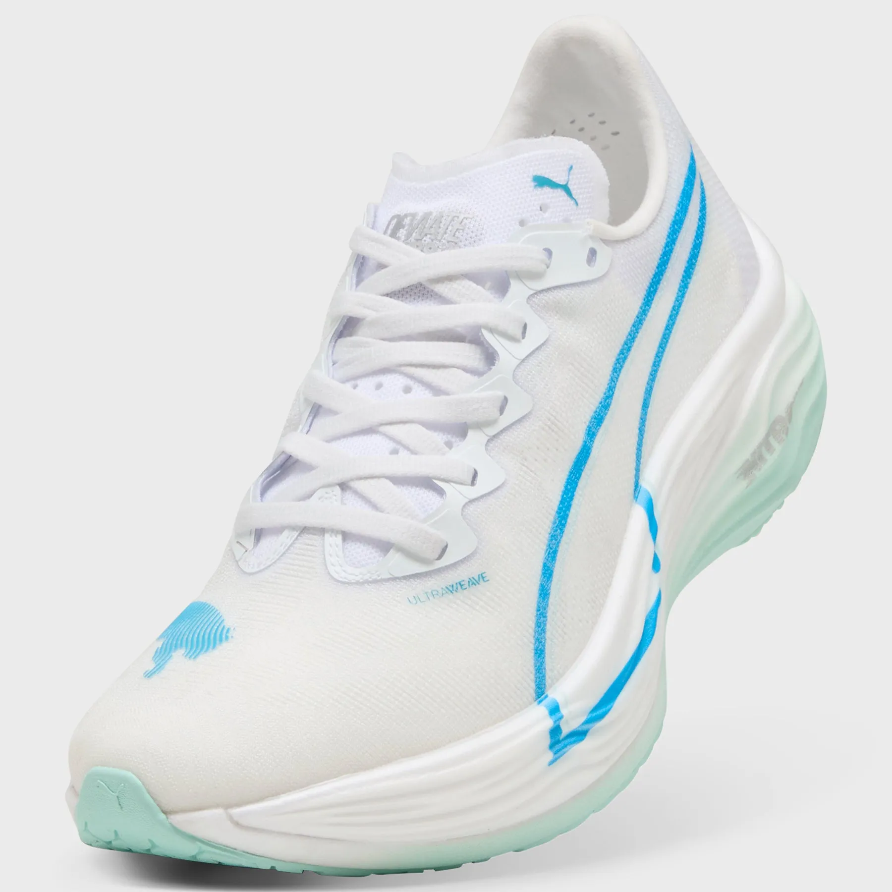 Puma - Deviate Nitro Elite 3 - Women'S - White-Speed Blue Graceful Footwear