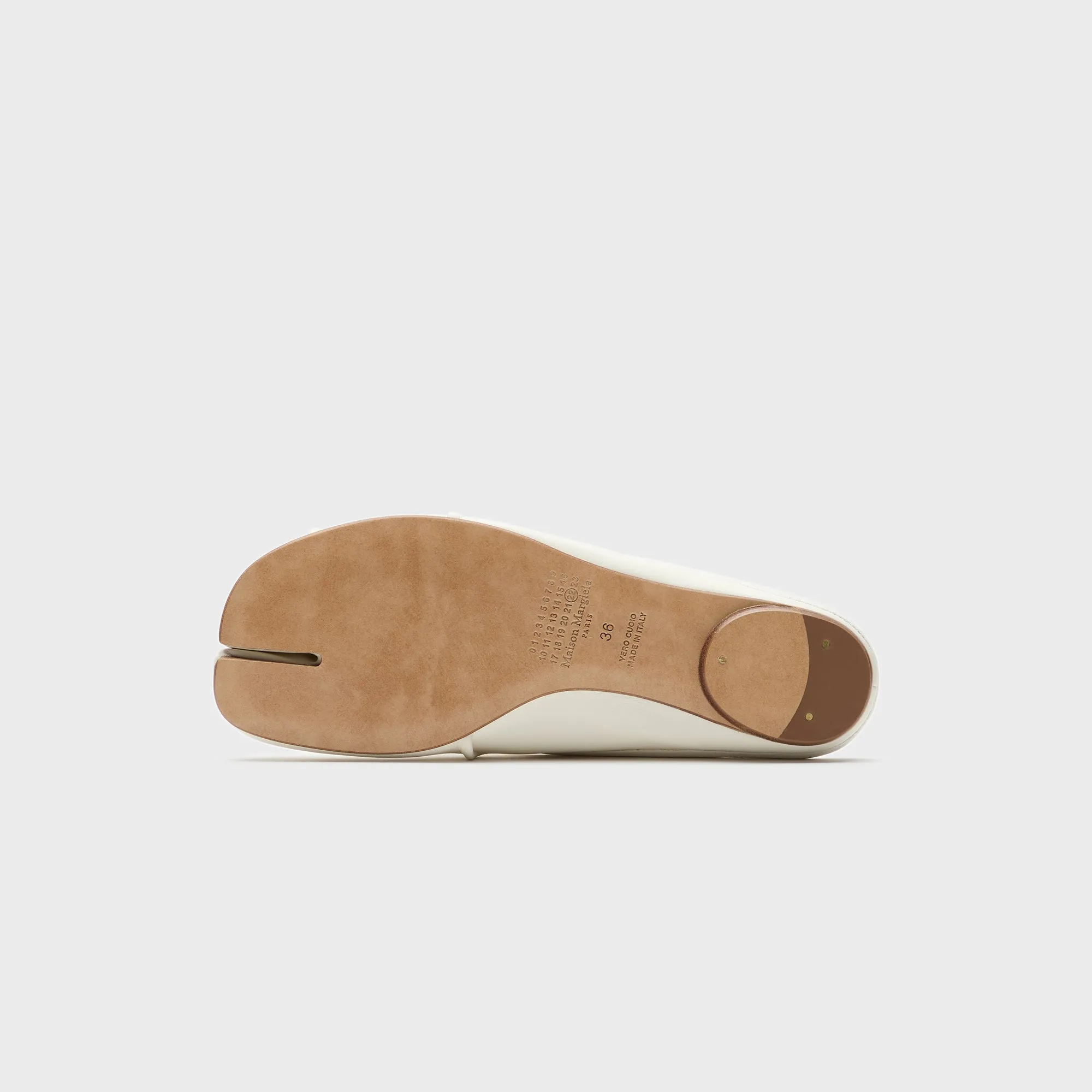 Maison Margiela Tabi Ballerina Mule Elastic Band - White Flexibility Efficiency