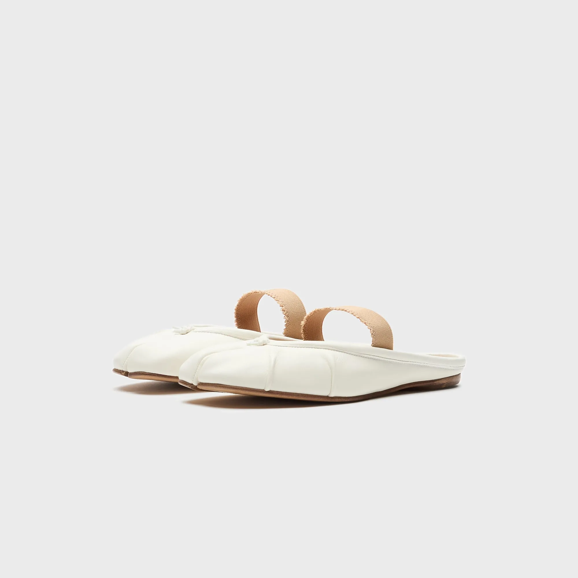 Comfort Reawakening Maison Margiela Tabi Ballerina Mule Elastic Band - White