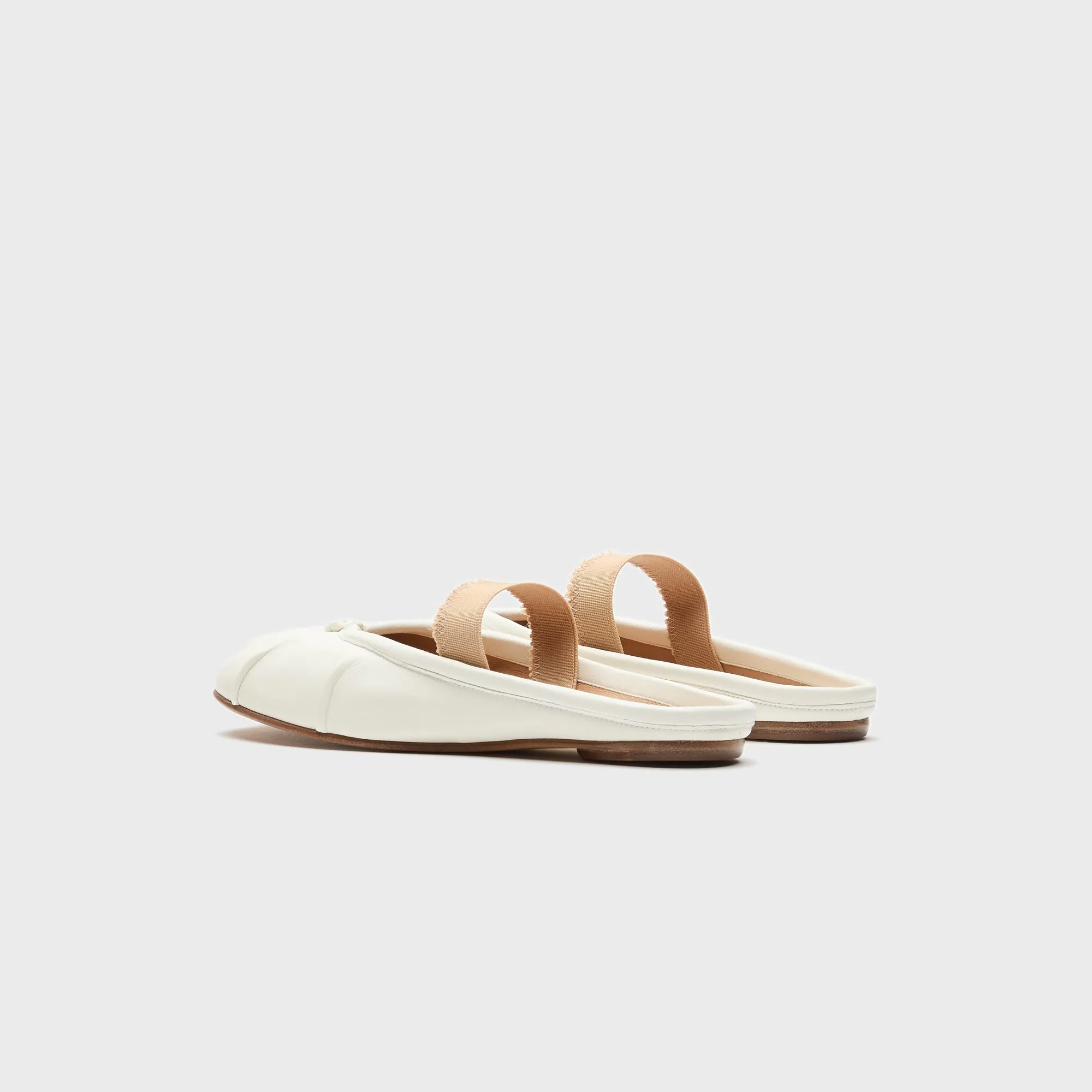 Maison Margiela Tabi Ballerina Mule Elastic Band - White Water-Resistance Comfort Support System Build