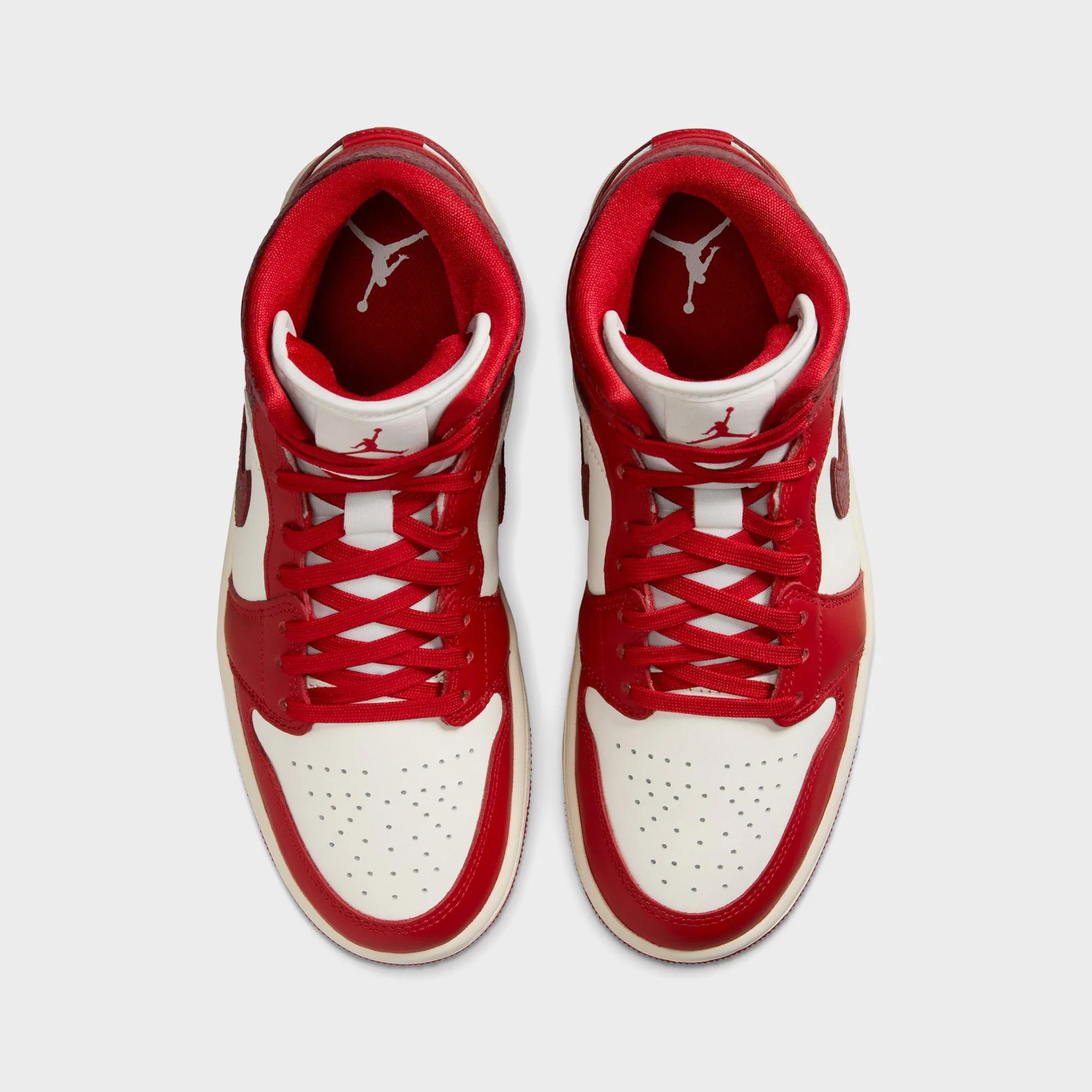 Velcro Fastening System Nike Air Jordan 1 Mid - Sail / Team Red / Varsity Red