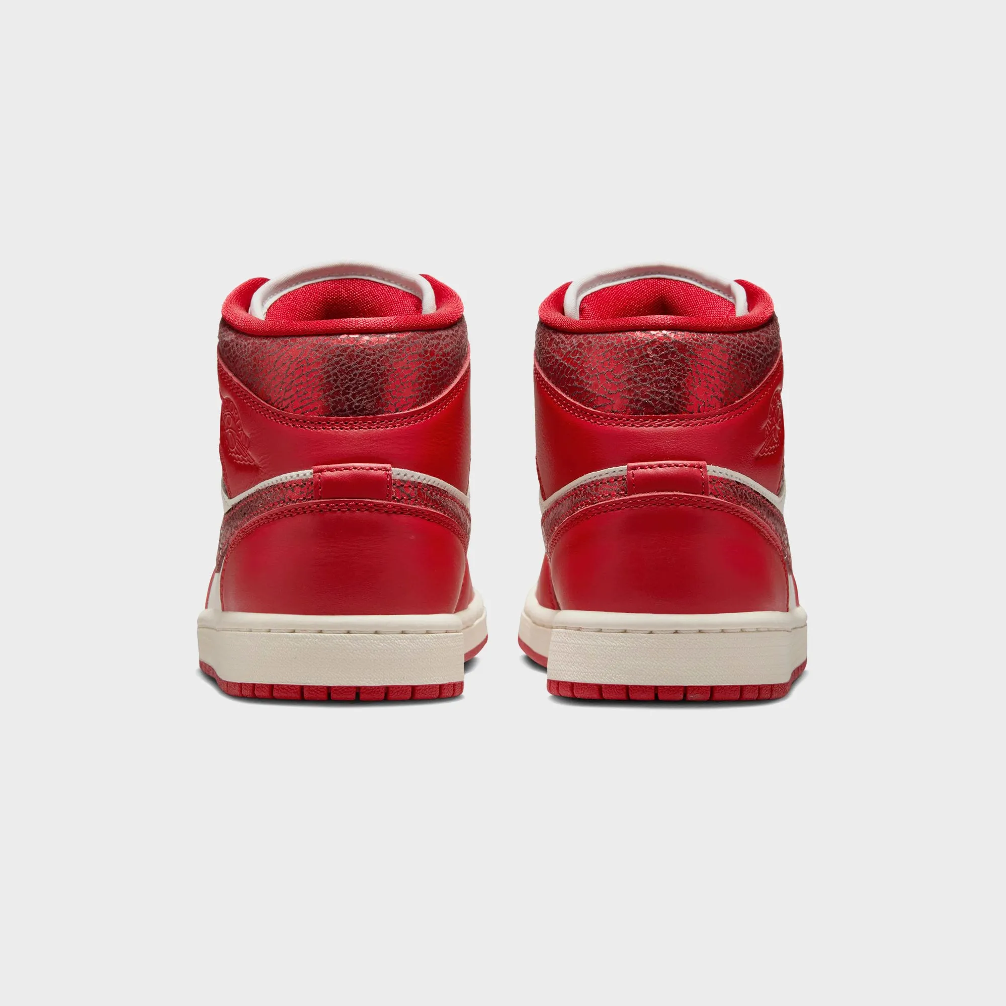 Nike Air Jordan 1 Mid - Sail / Team Red / Varsity Red Adjustable Ankle Strap