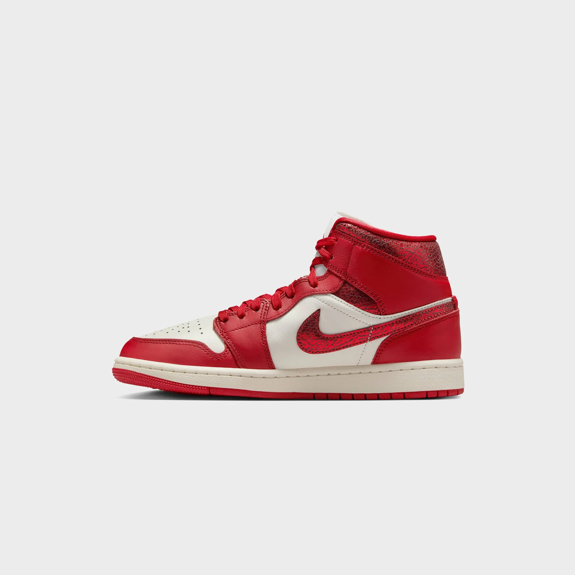 Nike Air Jordan 1 Mid - Sail / Team Red / Varsity Red Comfortable For Fitness Comfort Essence