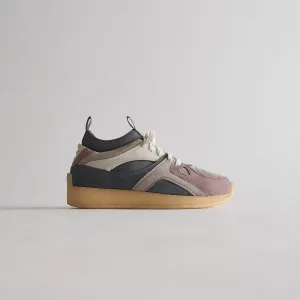 Ronnie Fieg For Clarks Breacon - Blue Grey Combi Comfortable Seating Comfortable Striped Slippers