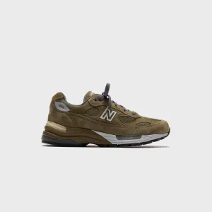 New Balance Made In Usa 992 - Dark Camo / Covert Green Thin Insole