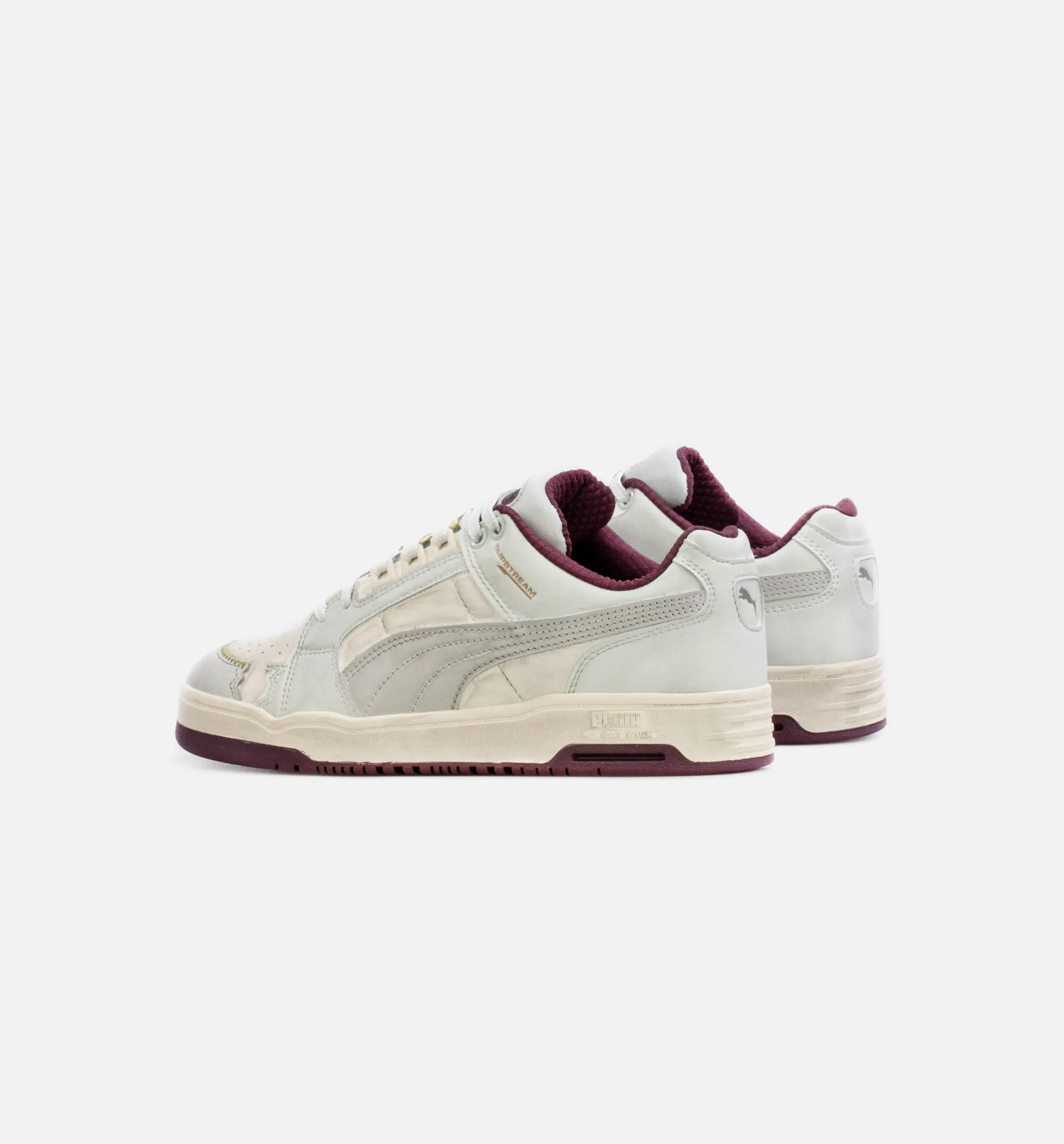 Slipstream Lo Wabi Sabi Mens Lifestyle Shoe - Grey/Maroon Easy Slip Through Design