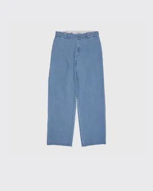 Dickies 852 Baggy Denim Jean - Light Indigo Elasticized Straps Counter