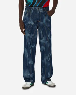 Padded - Back Smiley Signature Low Rise Jeans Indigo