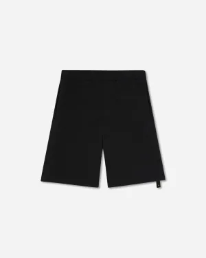 Good Fitting Product Puff Sleeve Design Men'S Loose Fit Sweatshorts Black