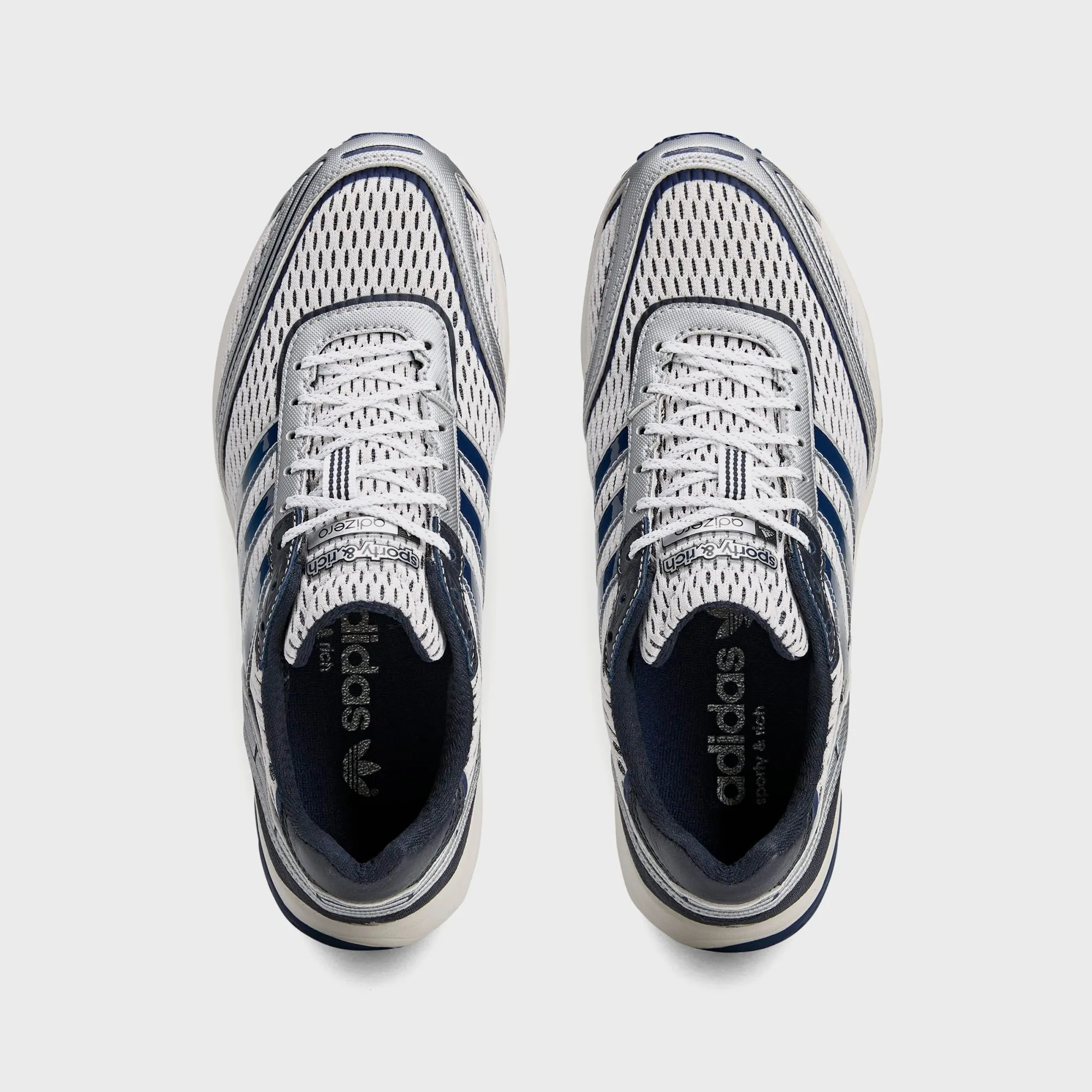 Synthetic Materials Comfort Objective Adidas X Sporty & Rich Adizero - Cloud White / Collegiate Navy