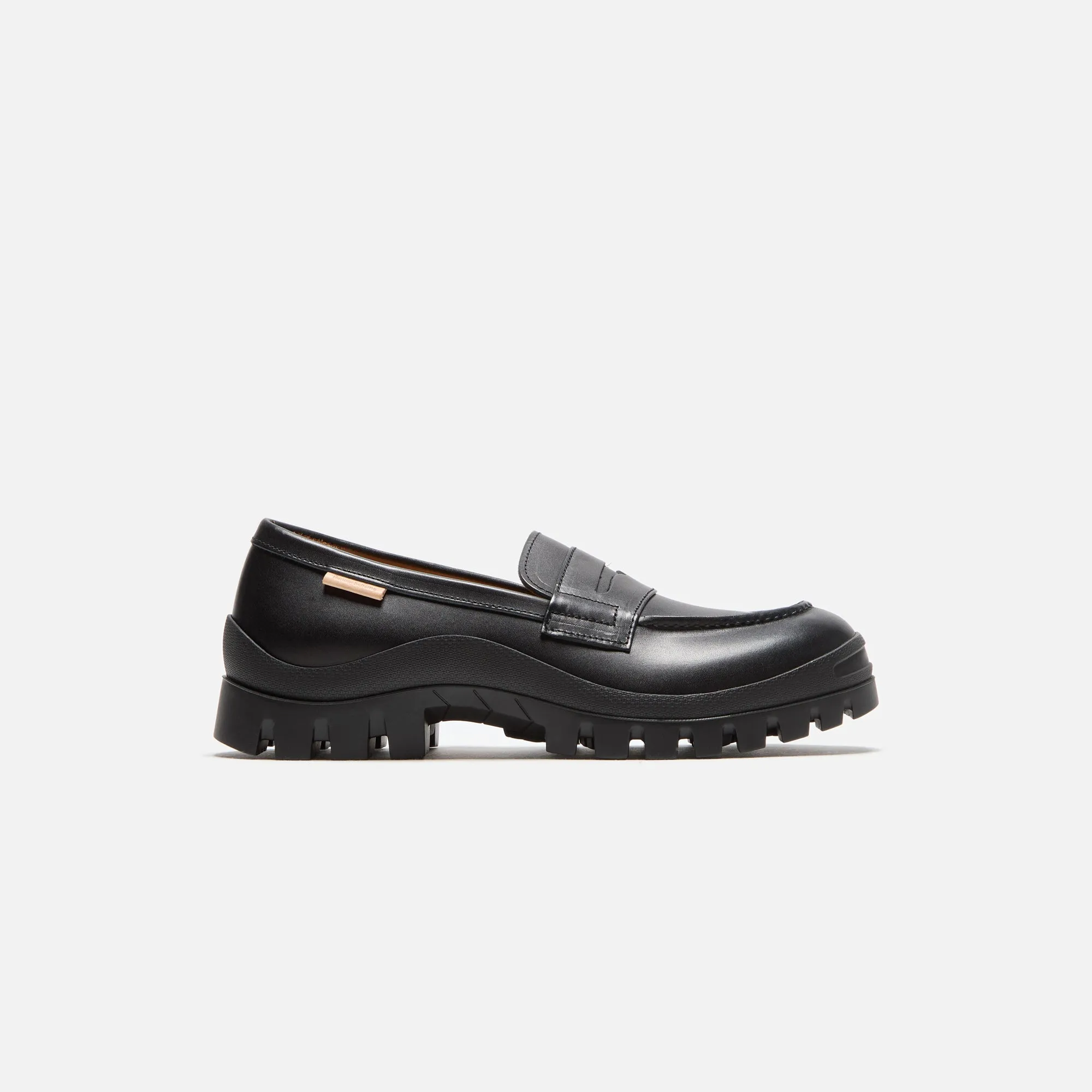 Hender Scheme Loafer #2146 - Black Elastic Straps Padding Elastic Laces System Design