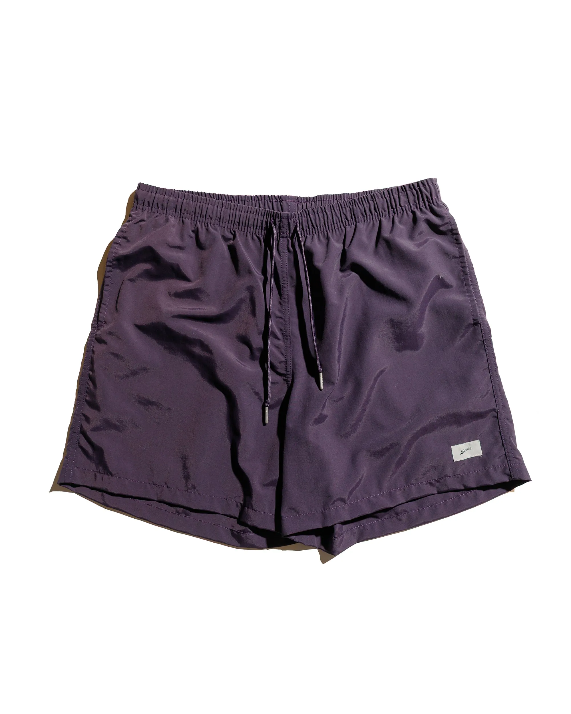 Aesthetic Appeal Glass Head Pins Bather Solid Plum Swim Trunk