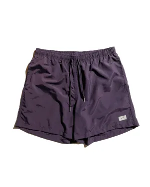 Aesthetic Appeal Glass Head Pins Bather Solid Plum Swim Trunk