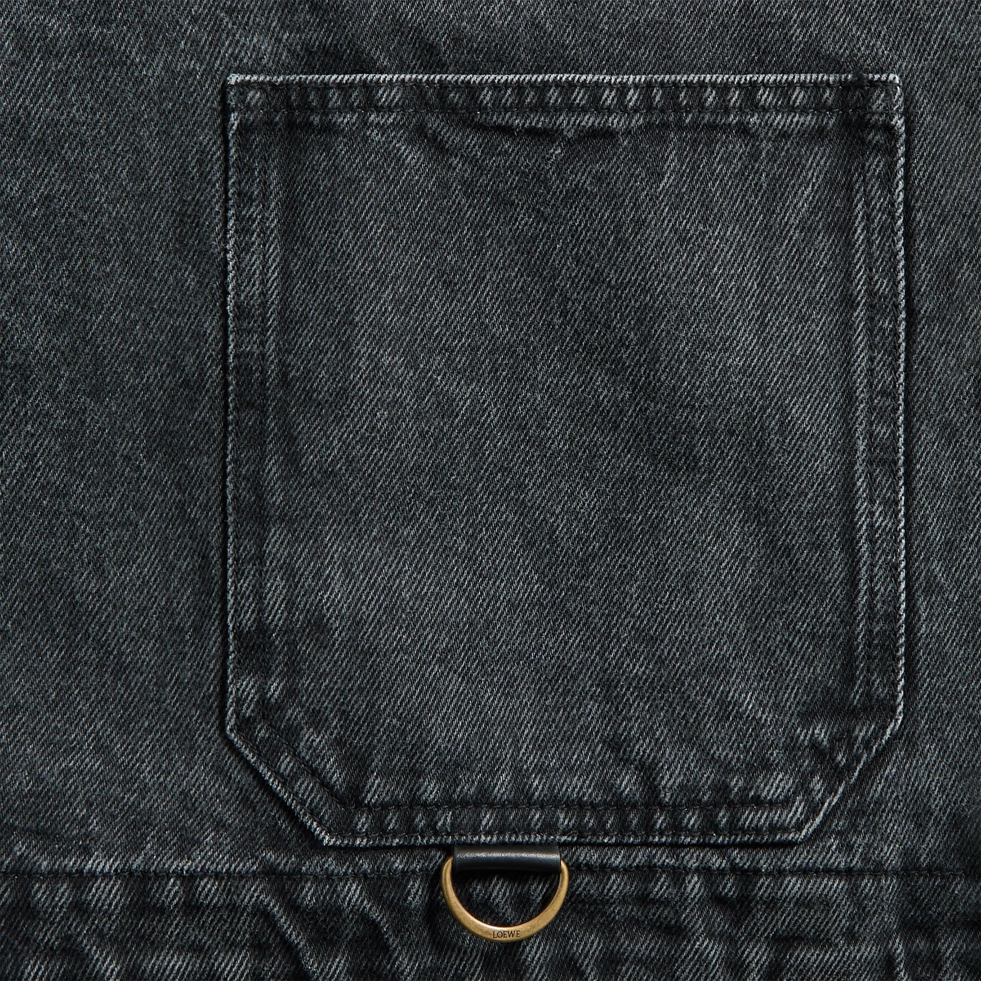 Wolf Neck Lighting Loewe Workwear Jacket - Black