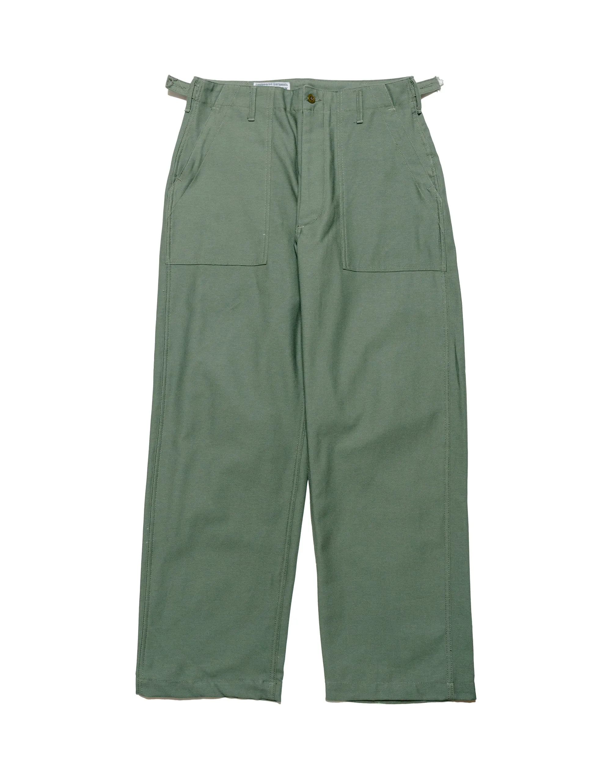 Trendsetting Upgrade Engineered Garments Workaday Fatigue Pant Olive Cotton Reverse Sateen