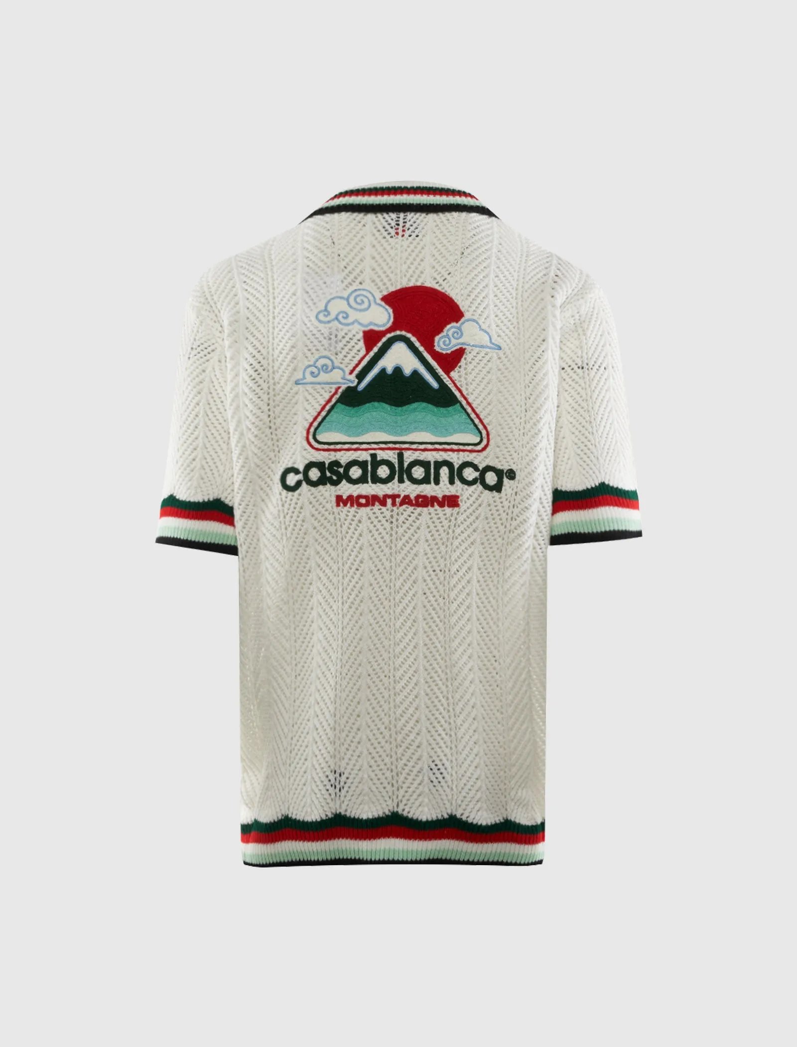 Sporty Crochet Shirt Anti-Crime Decorative Edge