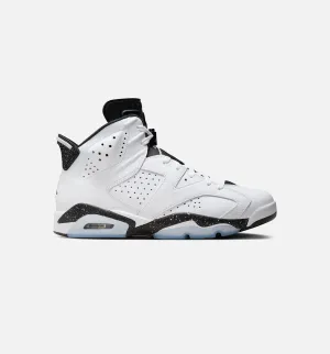 Air Jordan 6 Retro White & Black Mens Lifestyle Shoe - White/Black Low Top Sneaker