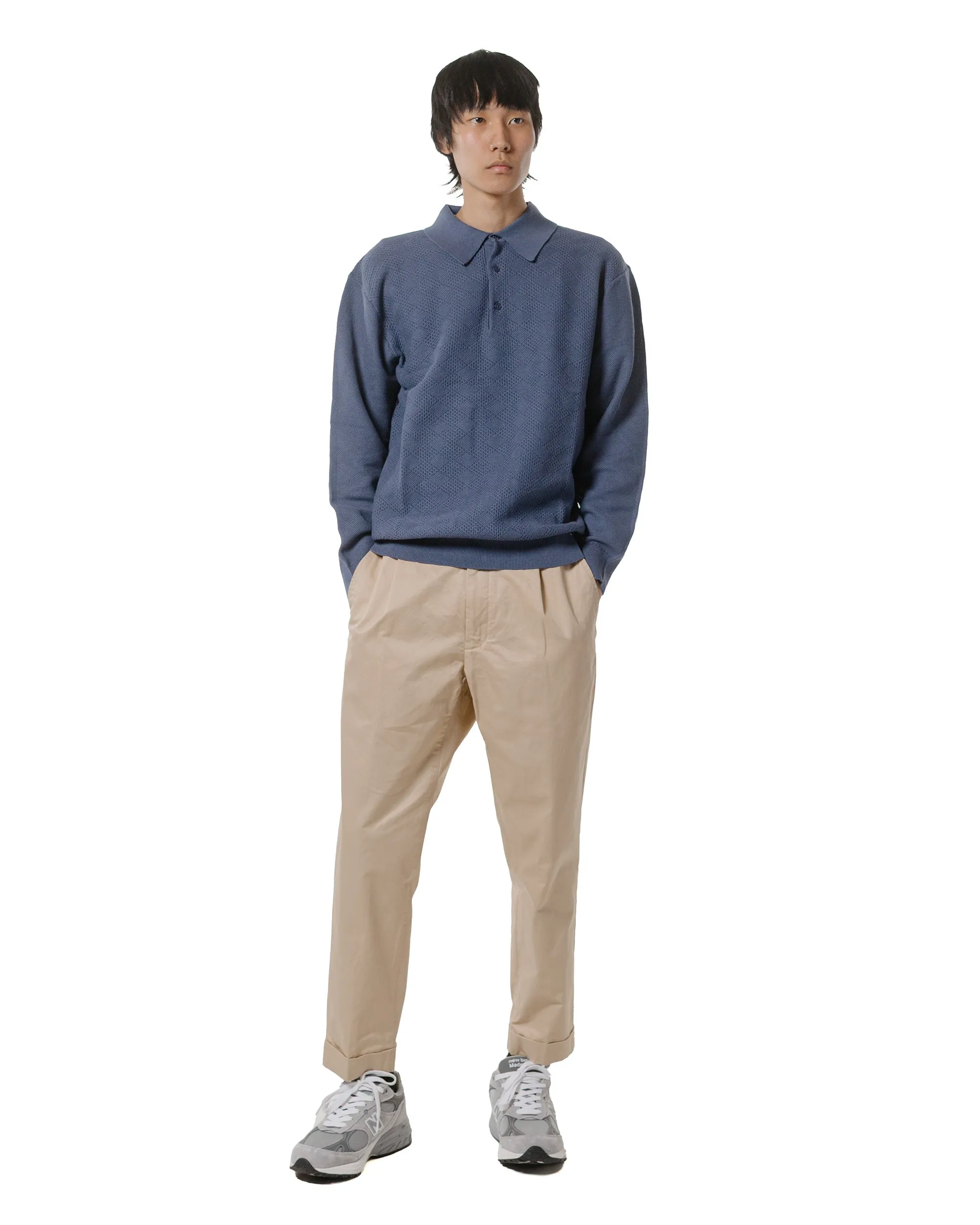 Asymmetric Beams Plus 1Pleat 80/3 Twill Beige