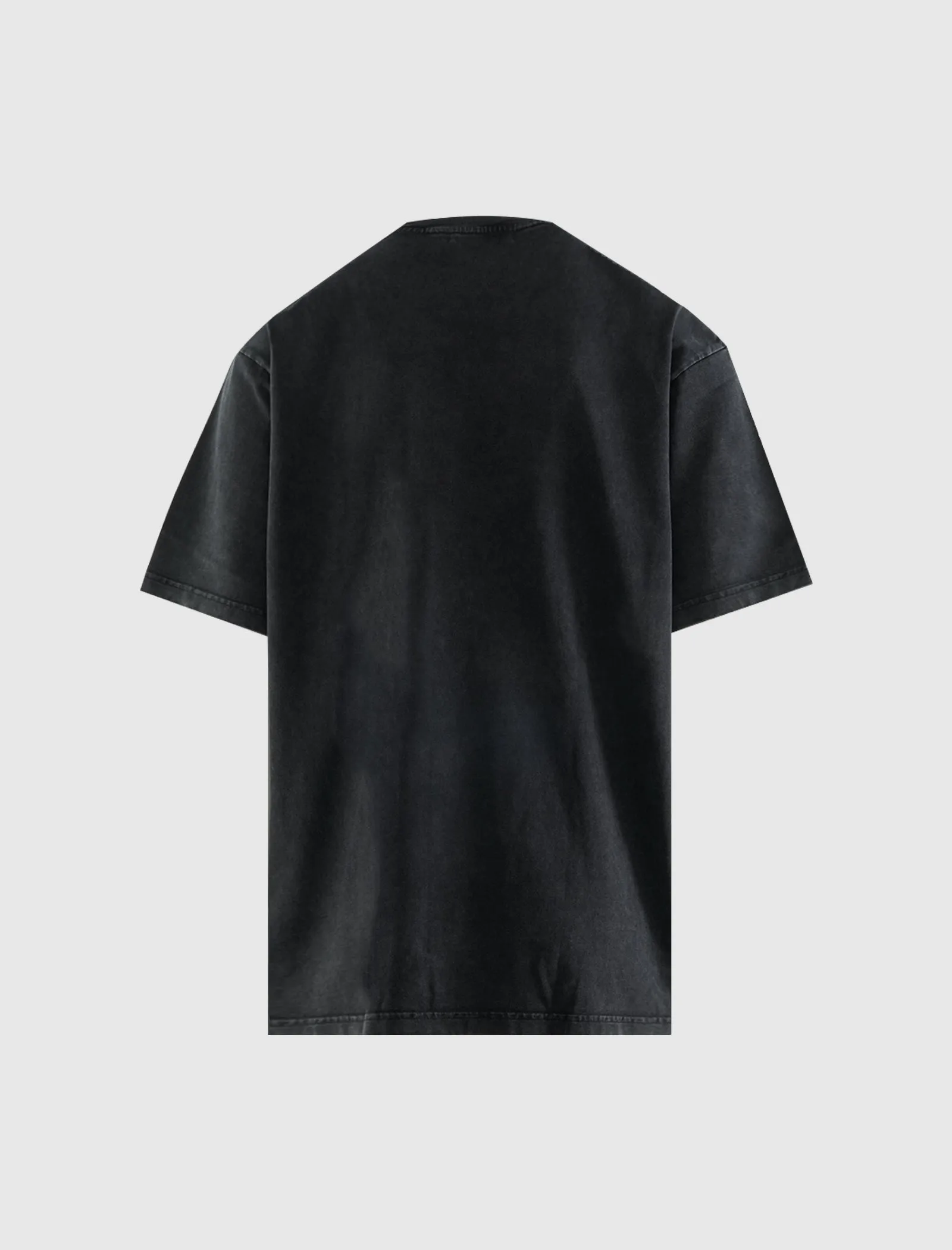 Jacquard Weave Waist Garment Dyed Logo Tee