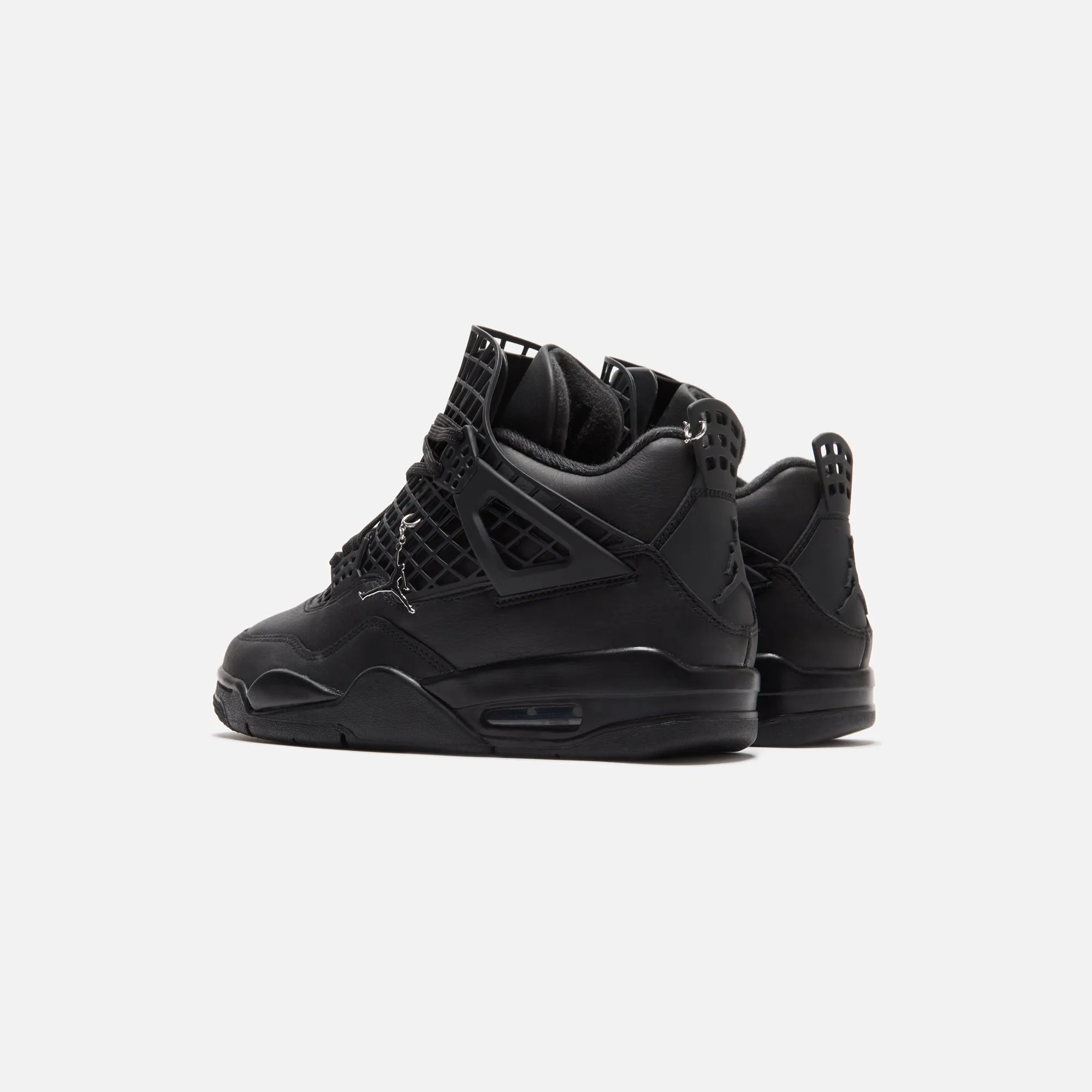 Nike Wmns Air Jordan 4 Net - Black / Metallic Silver Uncommon Style
