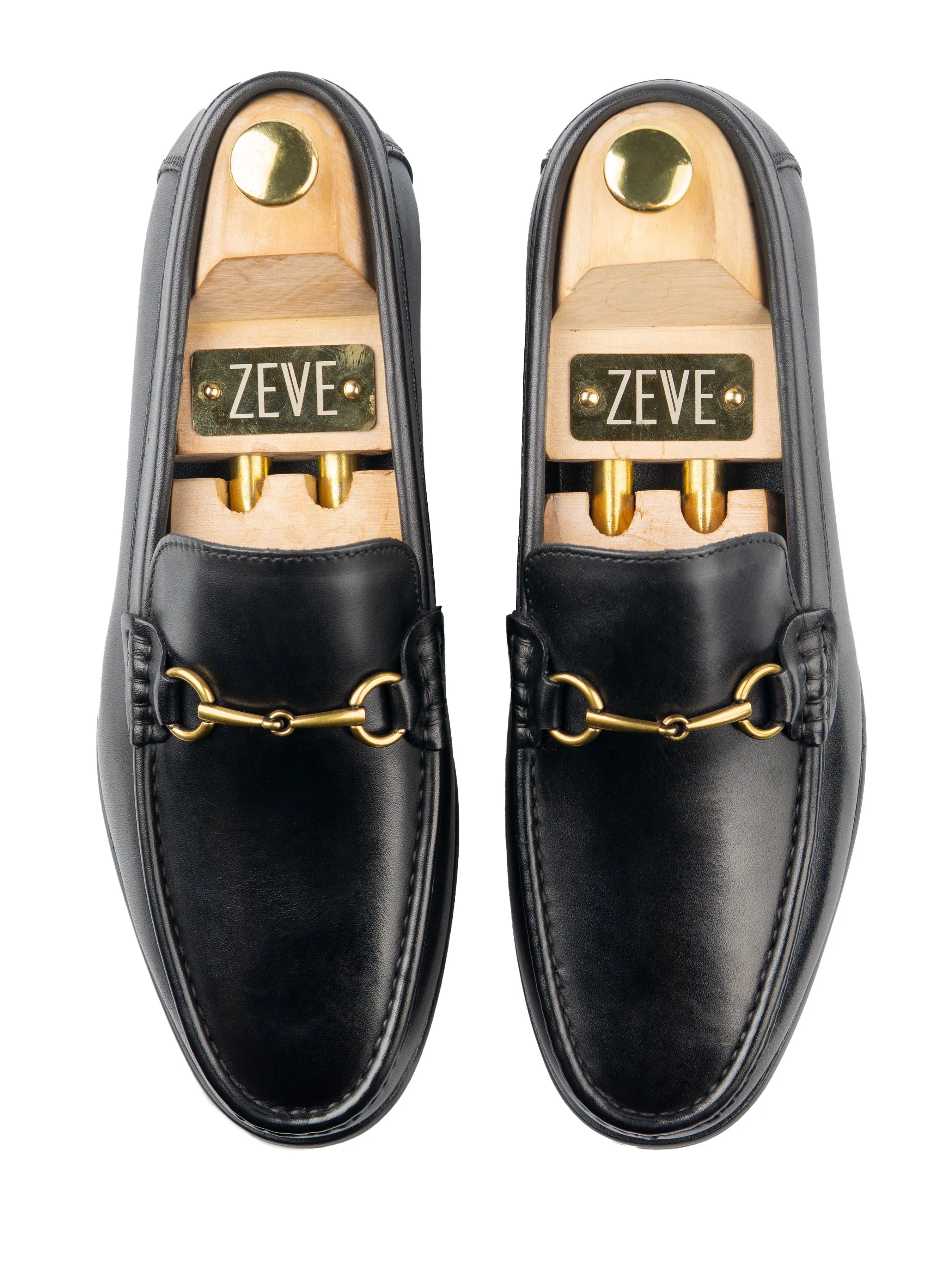 Slip-On Quick Feature Feature Horsebit Moccasin Loafer - Solid Black