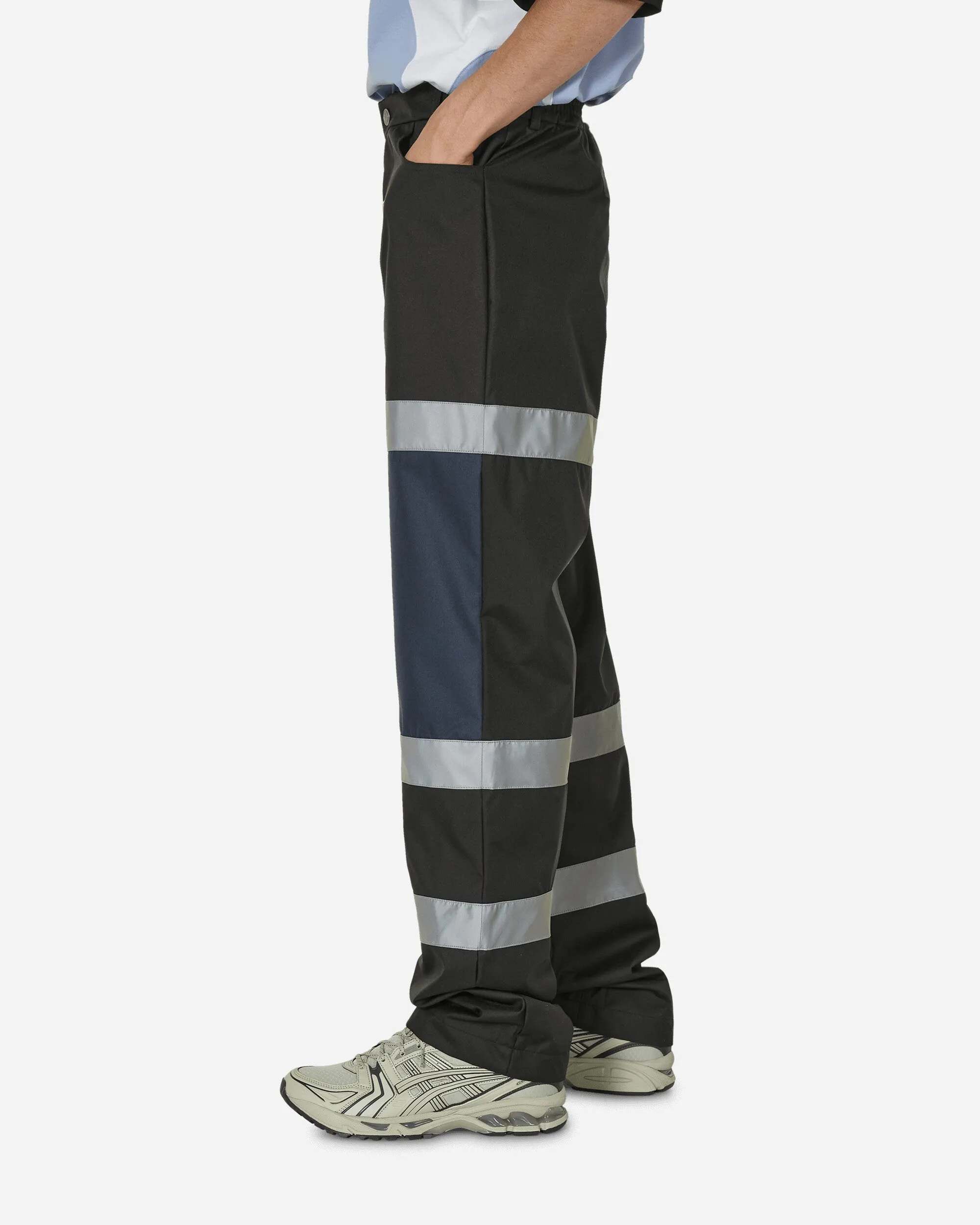 Safety Trousers Black / Navy Elasticized Buckle