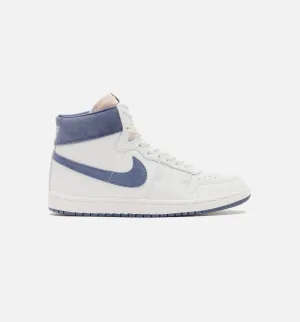 Air Ship Diffused Blue Mens Lifestyle Shoe - Summit White/Diffused Blue Leather Durability