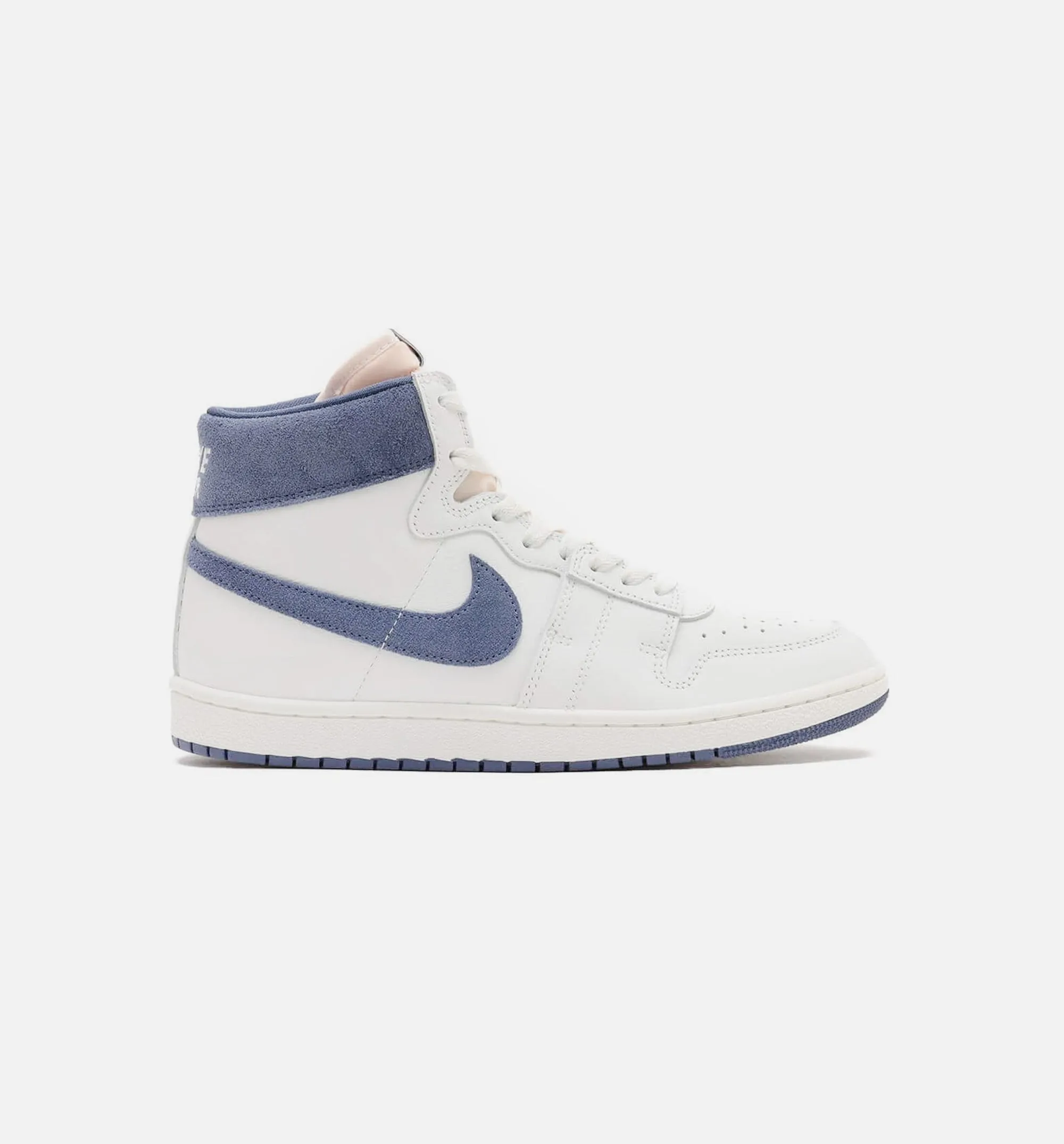 Air Ship Diffused Blue Mens Lifestyle Shoe - Summit White/Diffused Blue Leather Durability