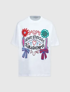 High-Neck Style Grain Short Sleeve Tee