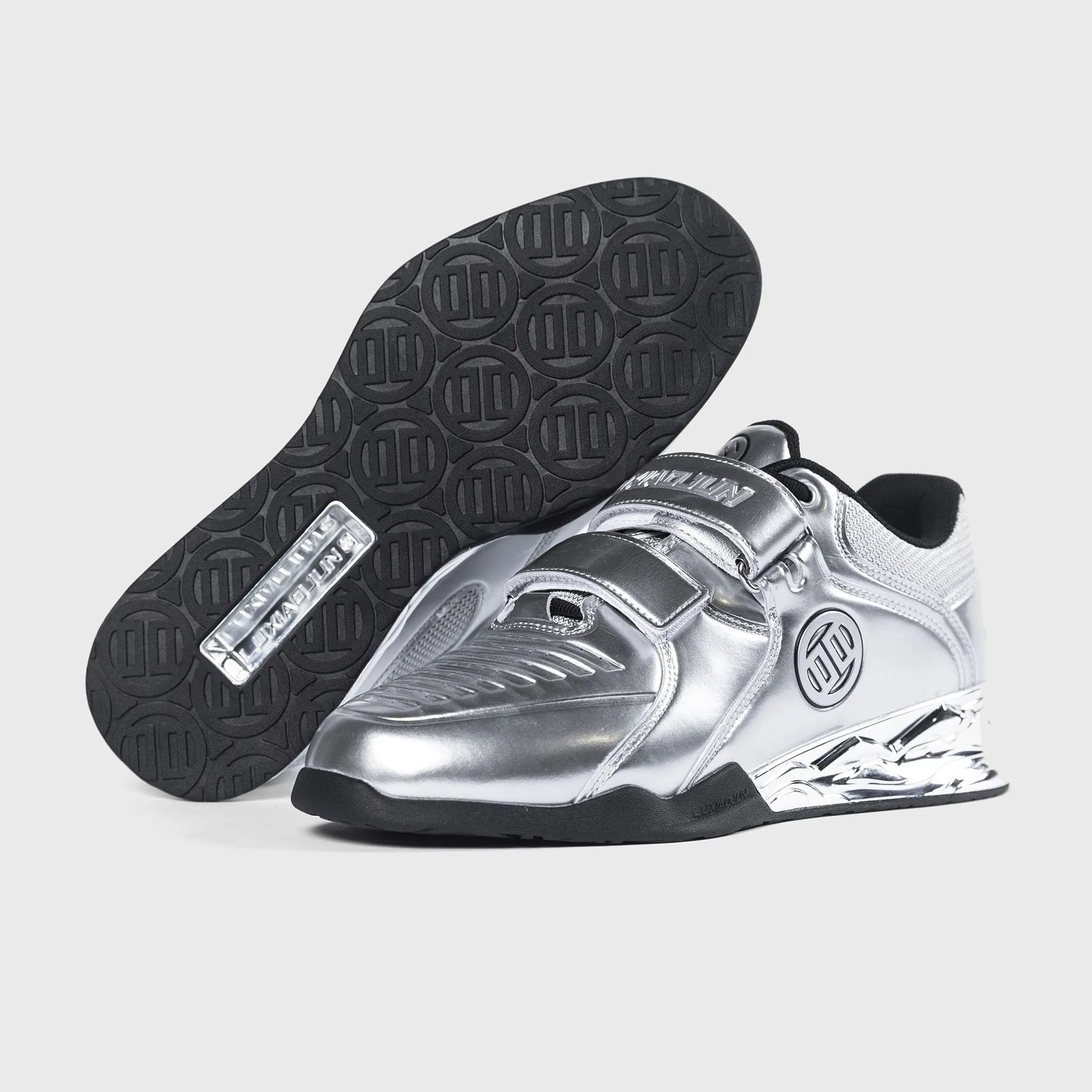 Lu Xiaojun - Weightlifting Shoes - Silver Velcro Fastening System Design
