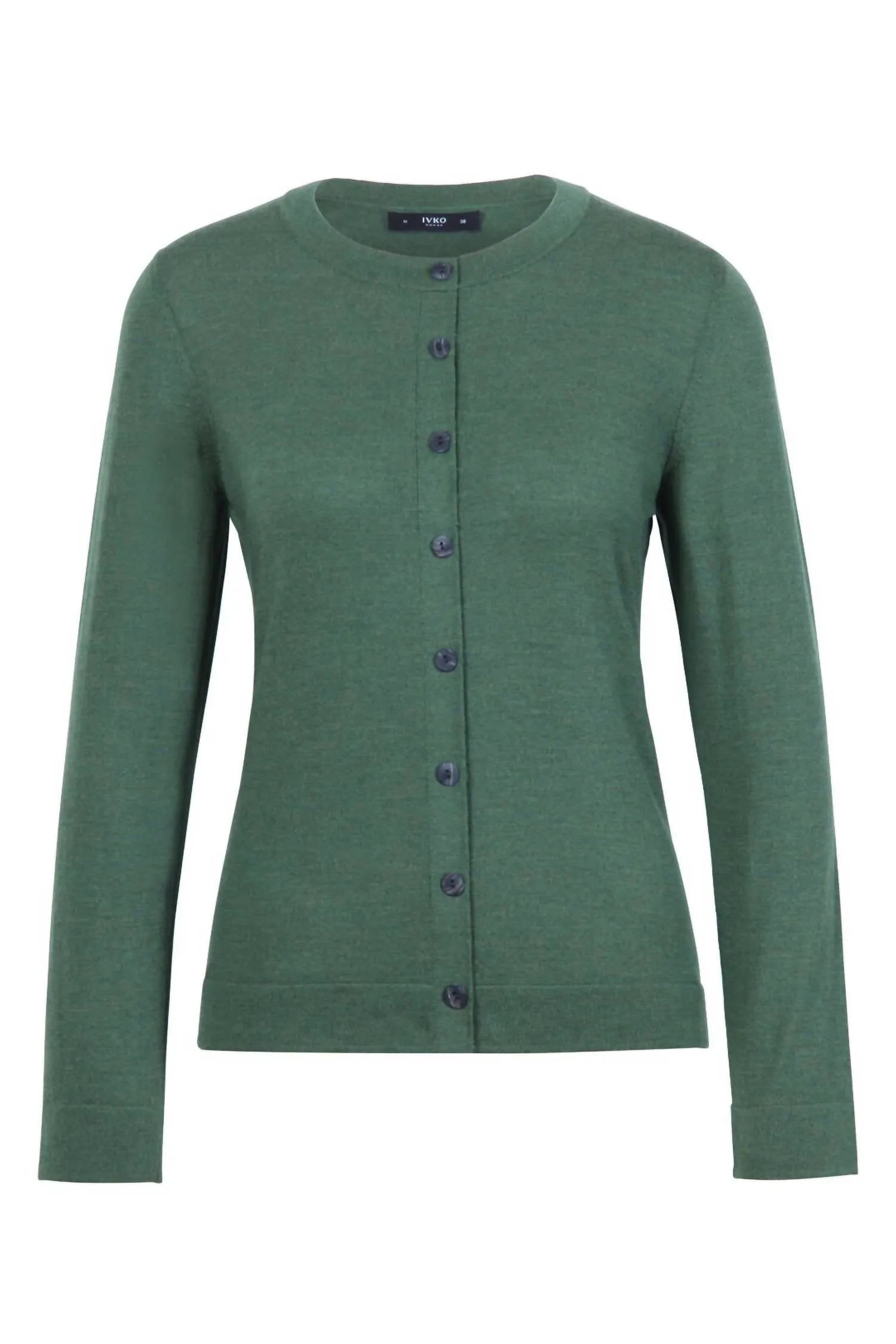 Cardigan uni en vert