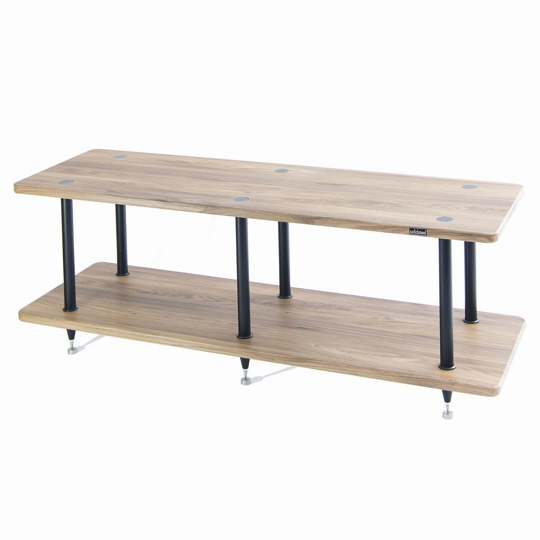 Solidsteel: Solidsteel: VL-2 Turntable Shelf   Vinyl Record Storage - Walnut