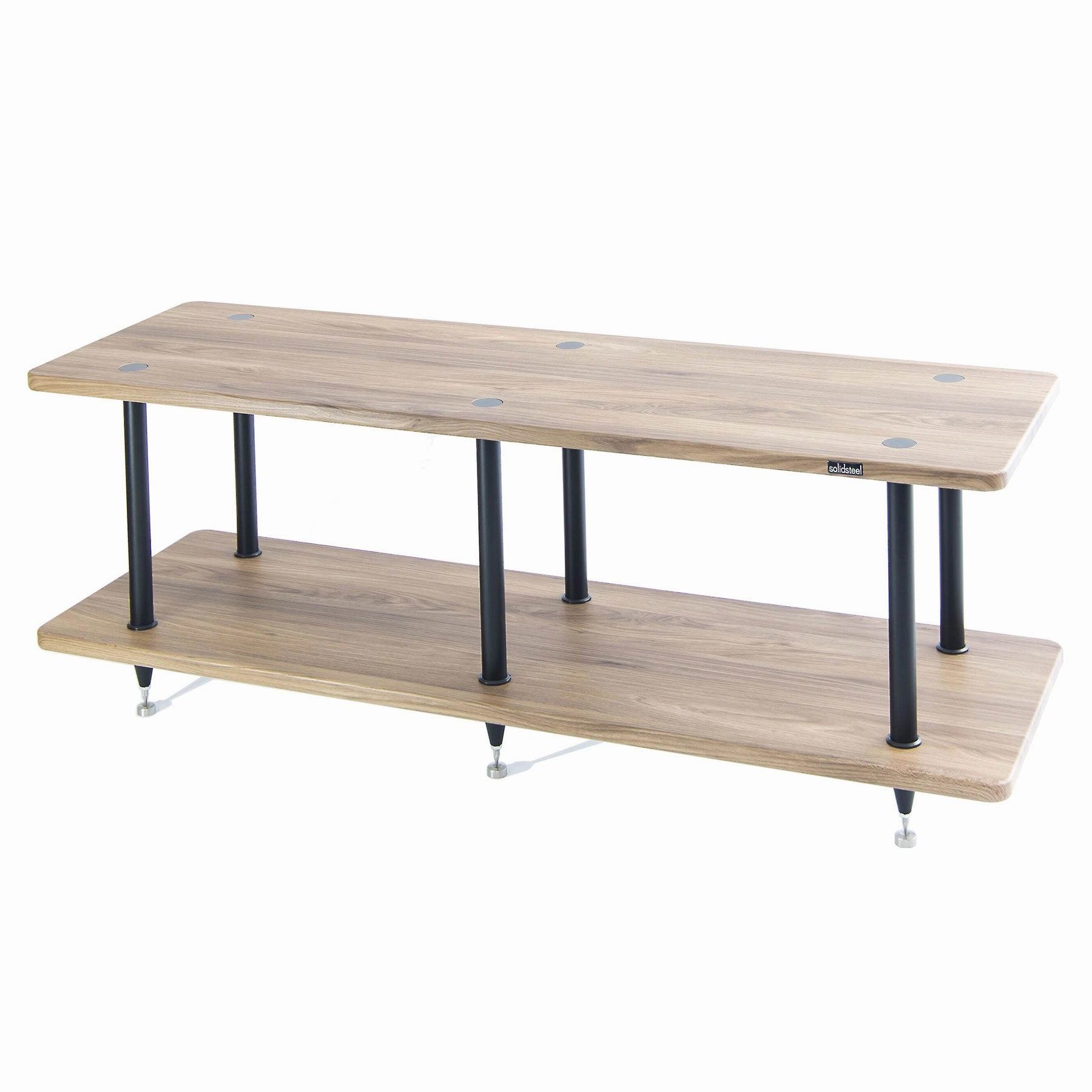 Solidsteel: Solidsteel: VL-2 Turntable Shelf   Vinyl Record Storage - Walnut (Open Box Special)