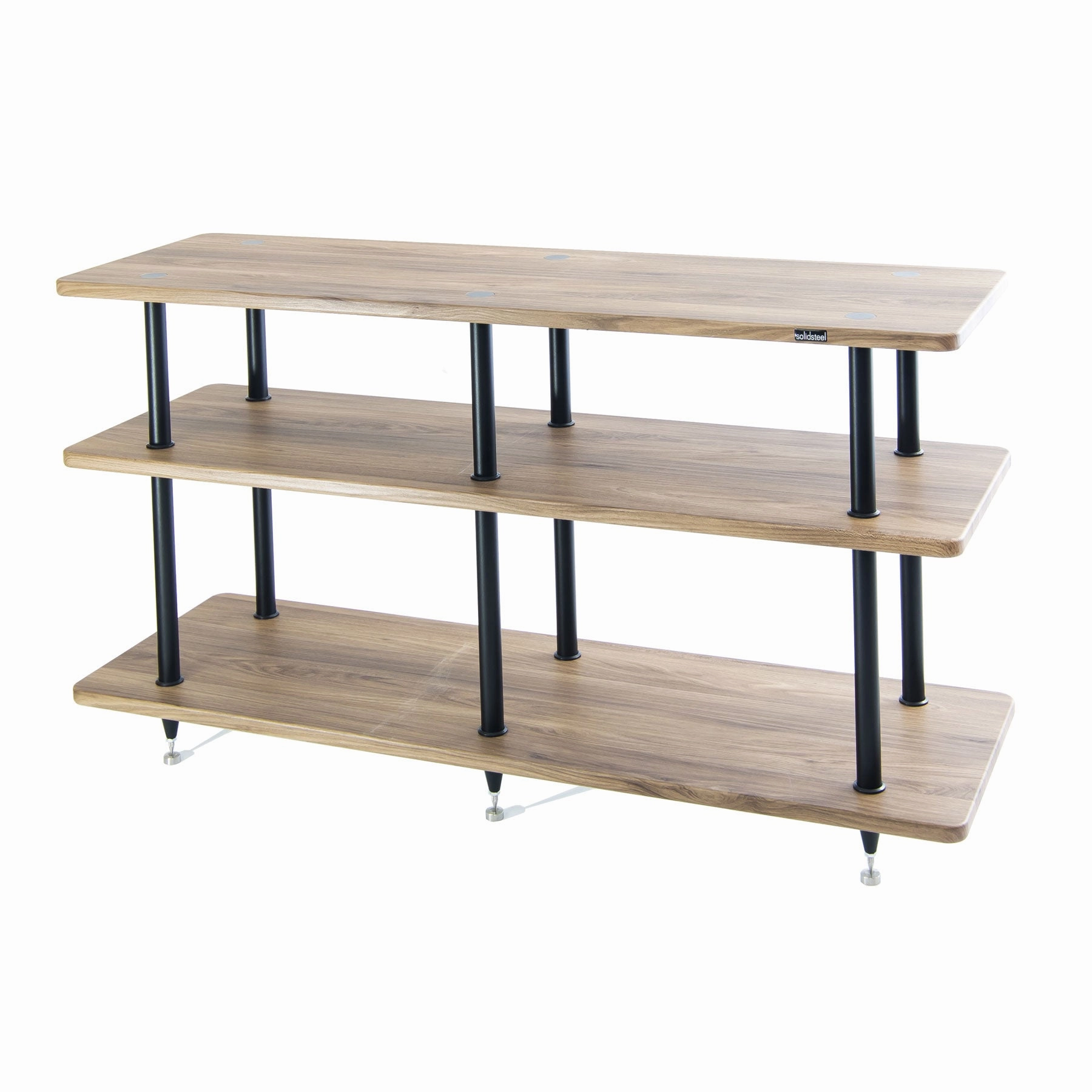 Solidsteel: VL-3 Turntable Shelf   Vinyl Record Storage - Walnut