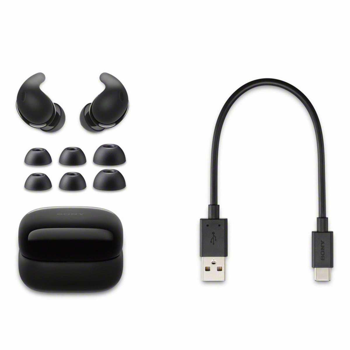 Sony Linkbuds Fit Truly Wireless Noise Cancelling Earbuds (Black)