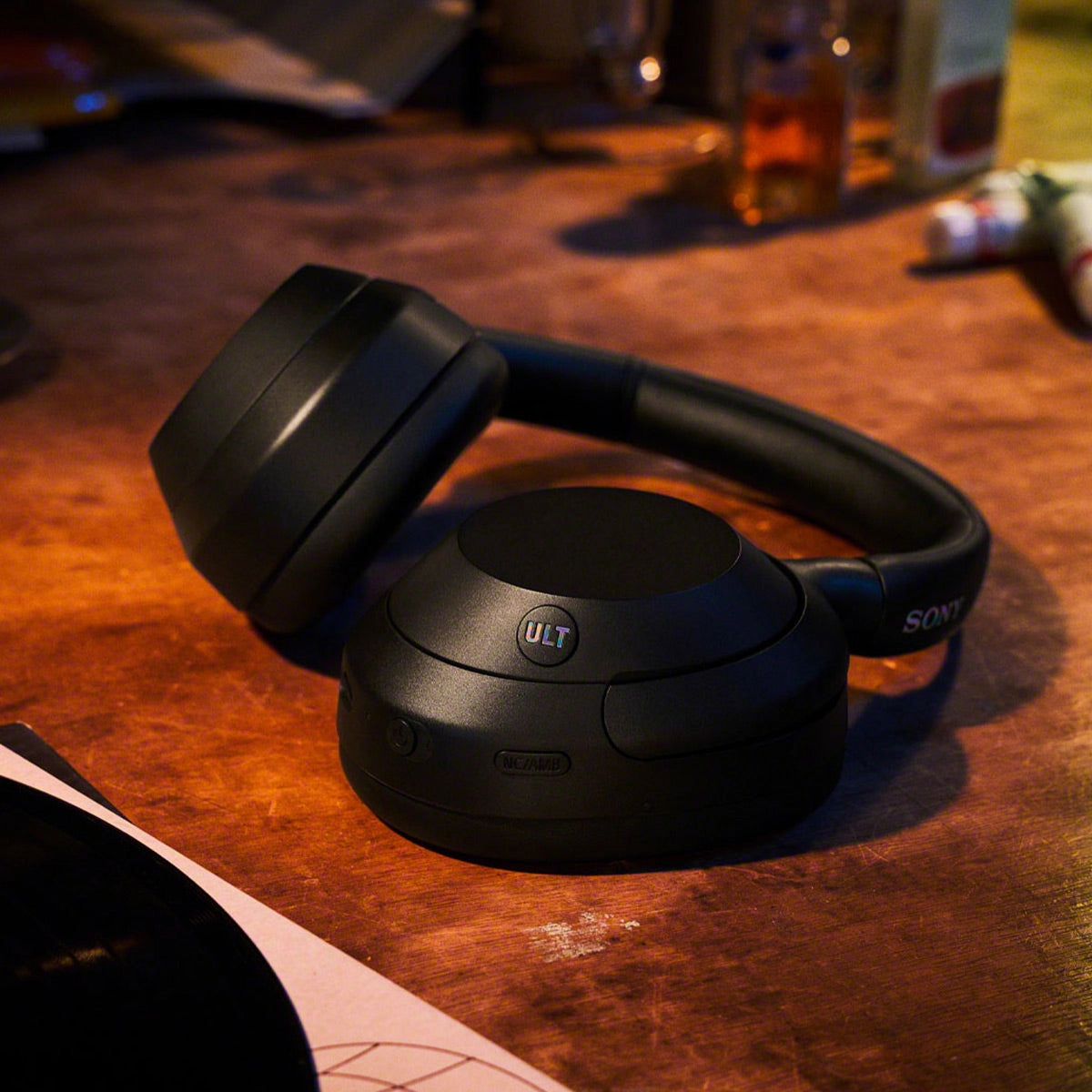 Sony ULT WEAR Noise Canceling Wireless Headphone Bundle with gSport Case (Black)